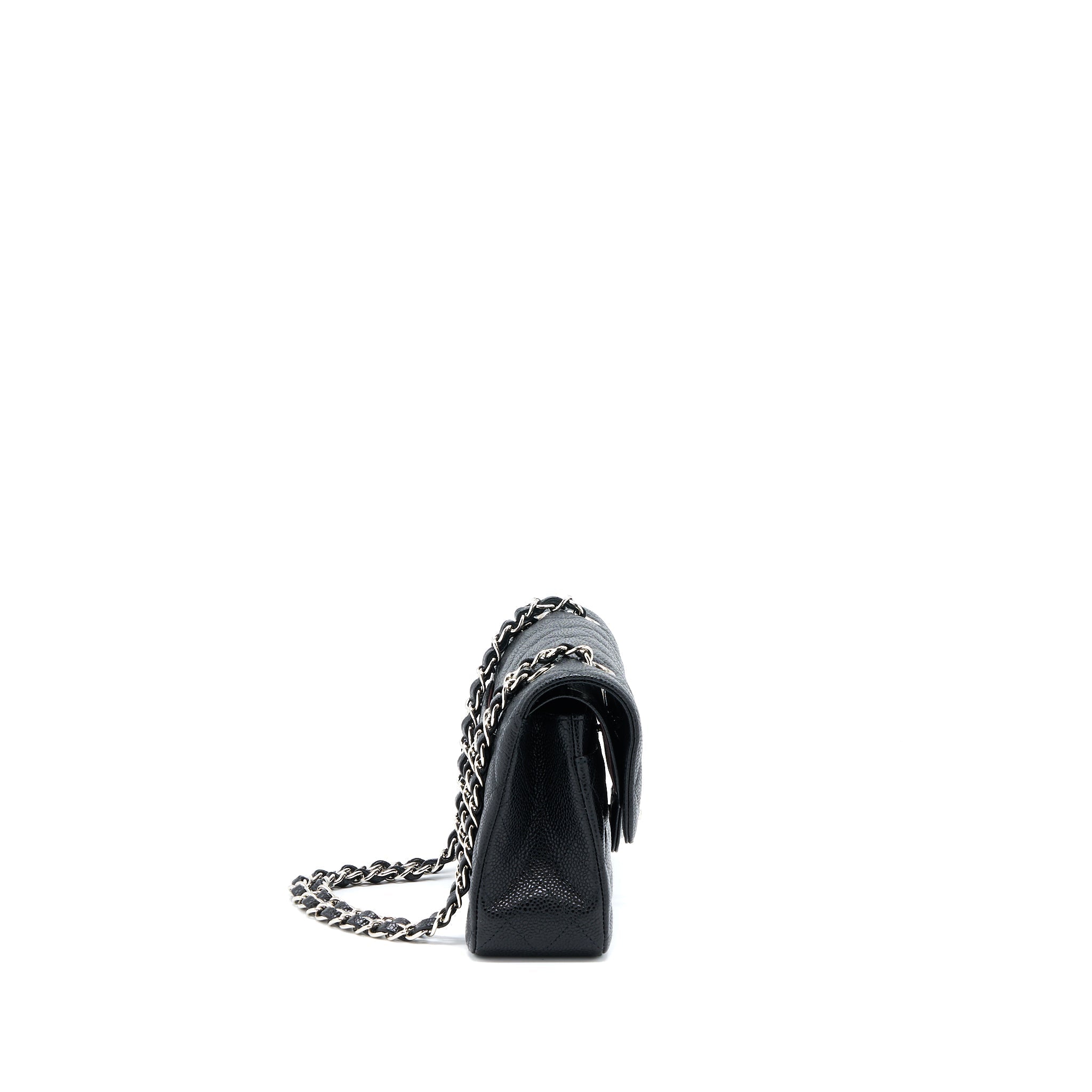 Chanel Small Classic Flap Bag Caviar Black (Microchip)