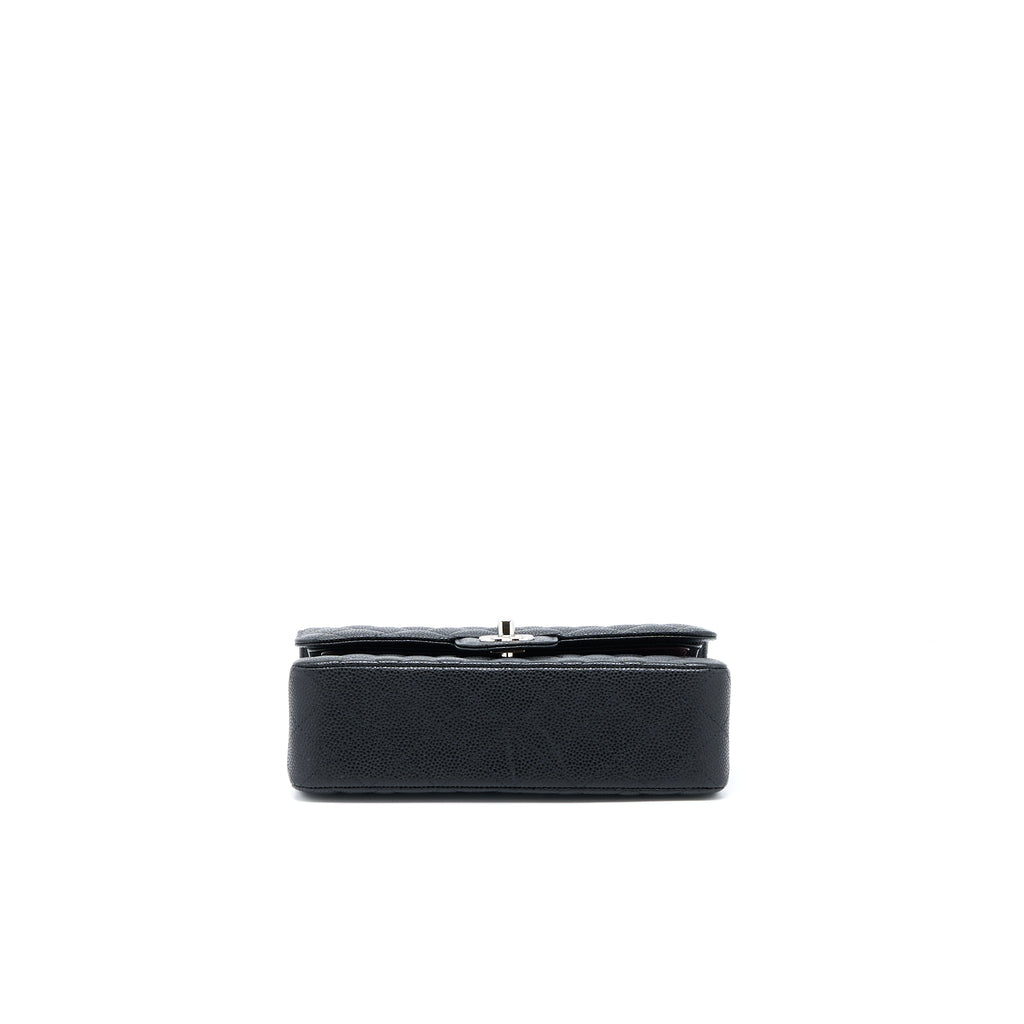 Chanel Small Classic Flap Bag Caviar Black (Microchip)