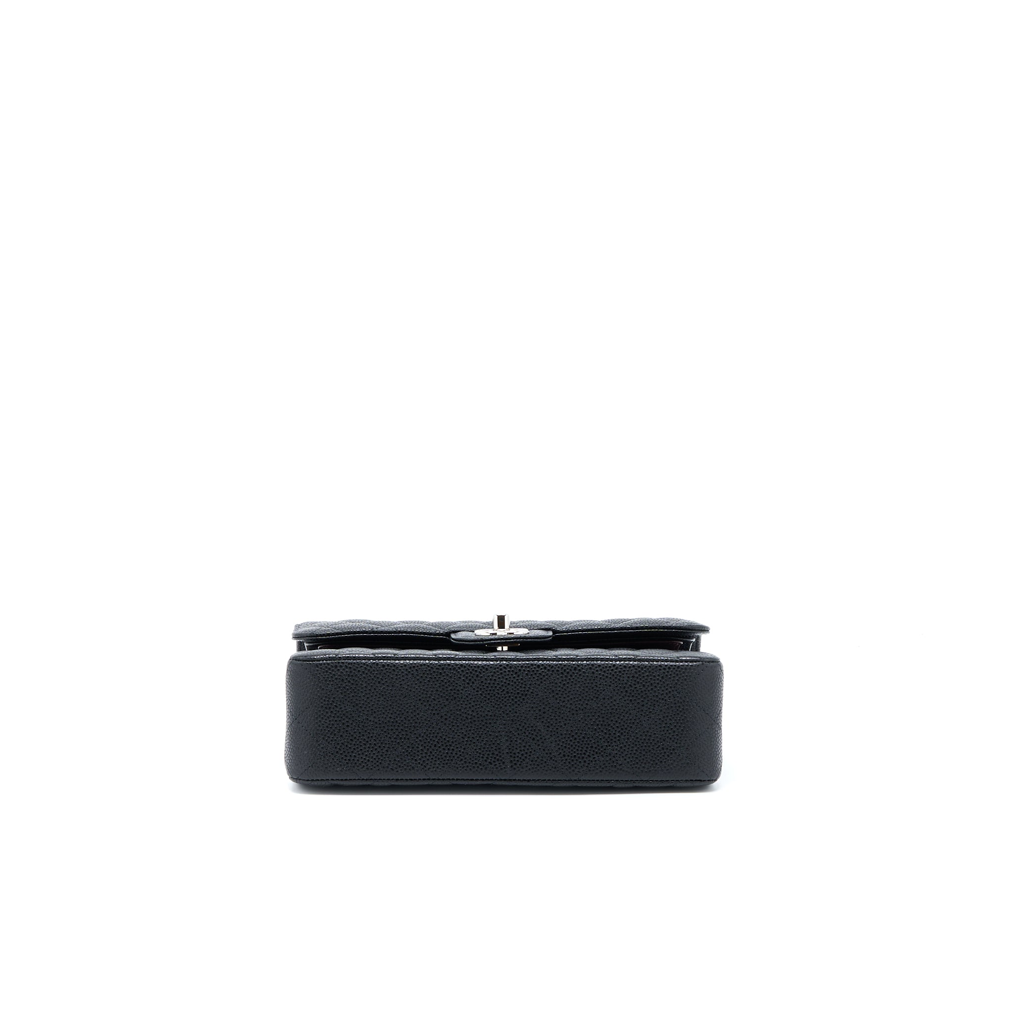 Chanel Small Classic Flap Bag Caviar Black (Microchip)