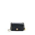 Chanel Pearl Crush Mini Rectangular Flap Bag Lambskin Black