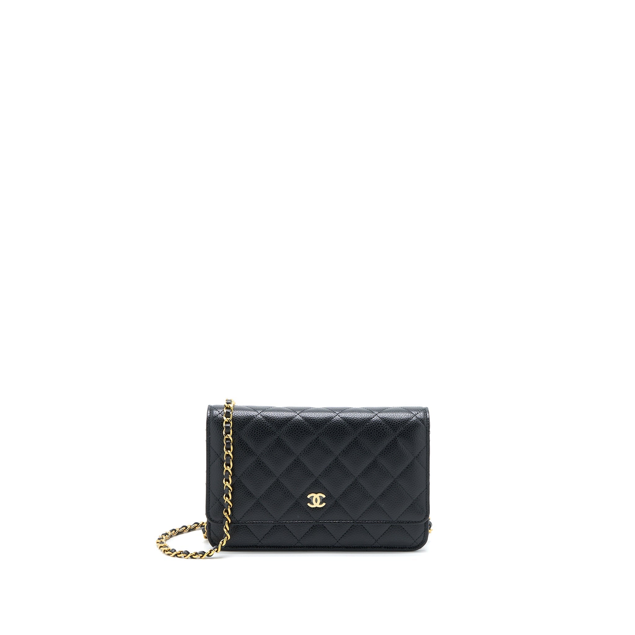 Chanel Classic Wallet On Chain Caviar Black  (Microchip)