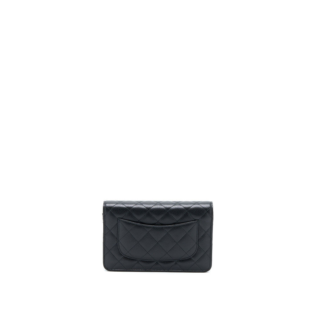 Chanel Classic Wallet On Chain Caviar Black  (Microchip)