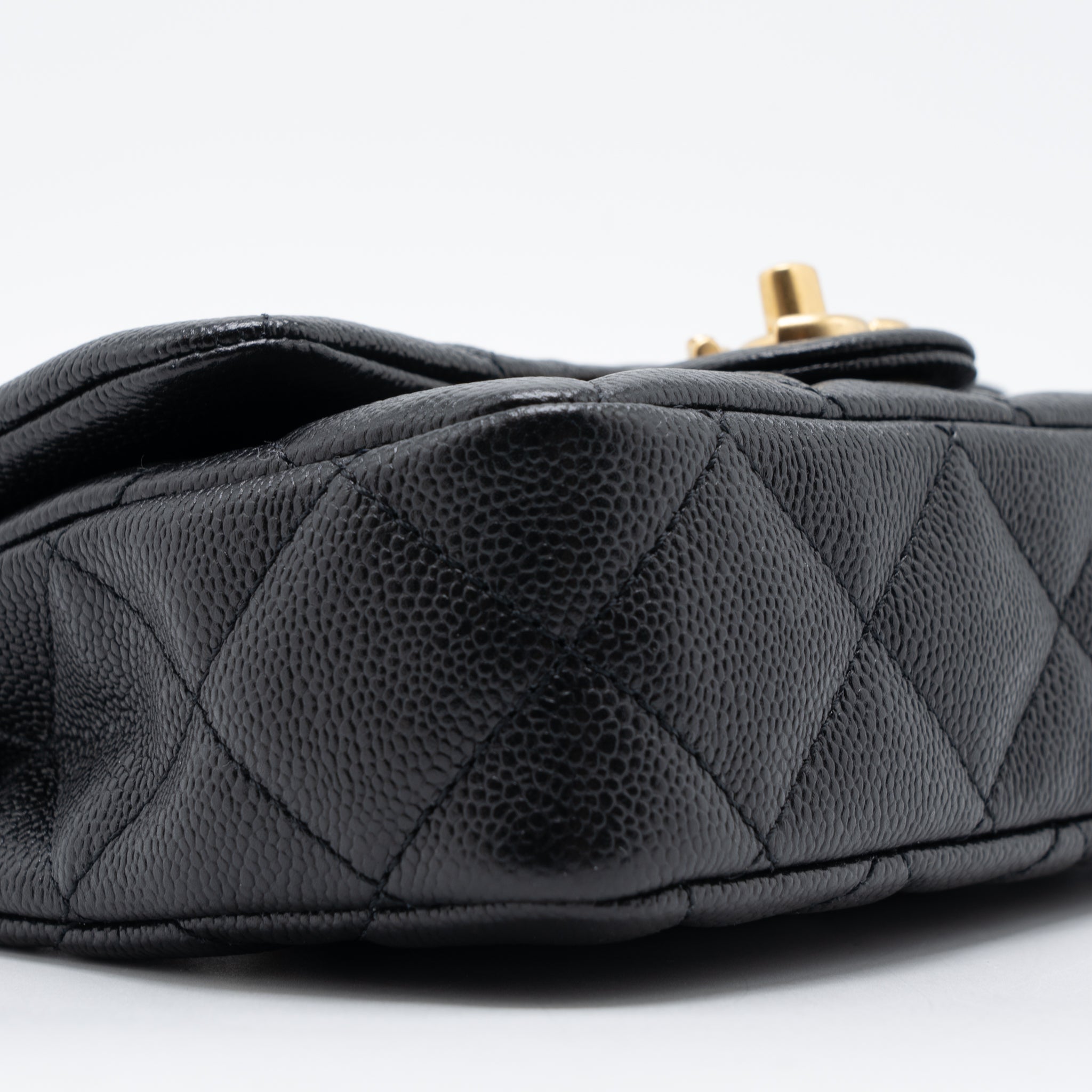 Chanel 23P Mini Coco Love Flap Bag Caviar Black  (Microchip)