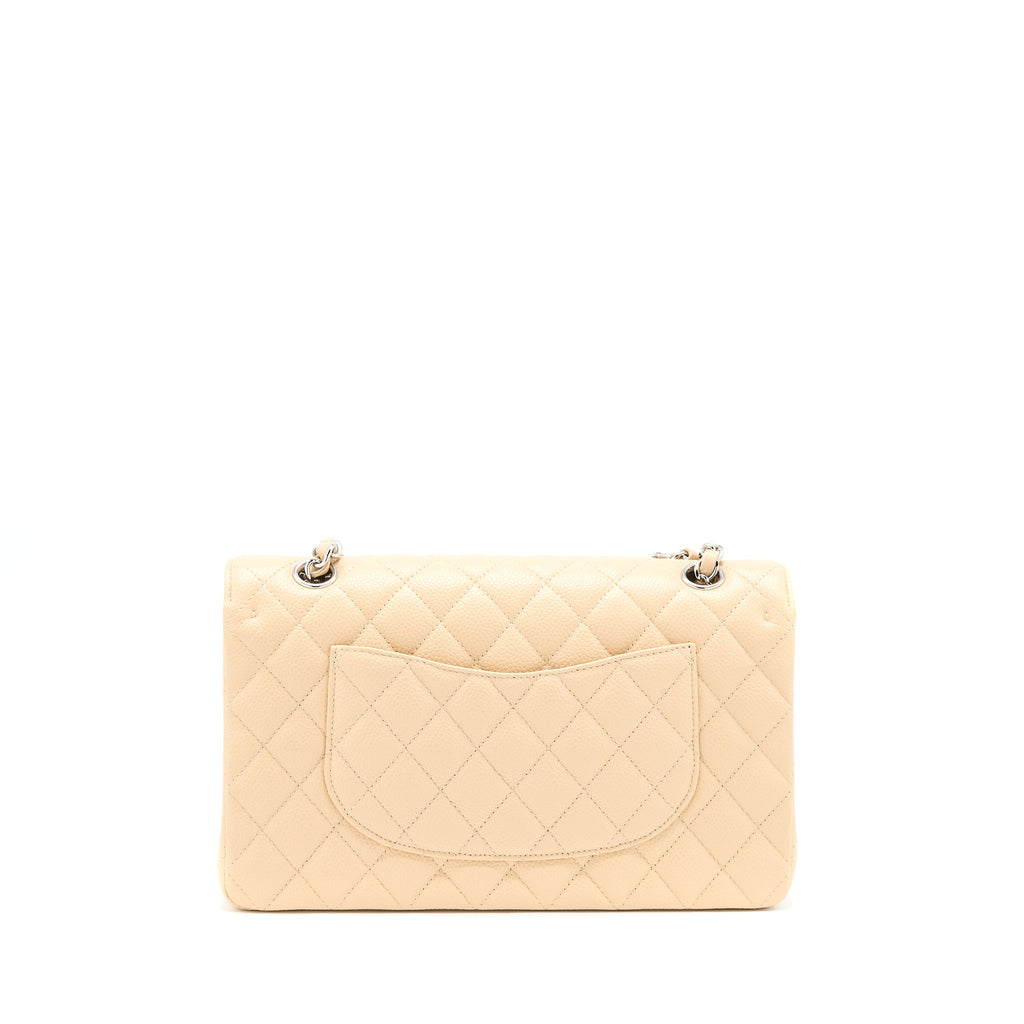 Chanel Classic Double Flap Bag Caviar Light Beige
