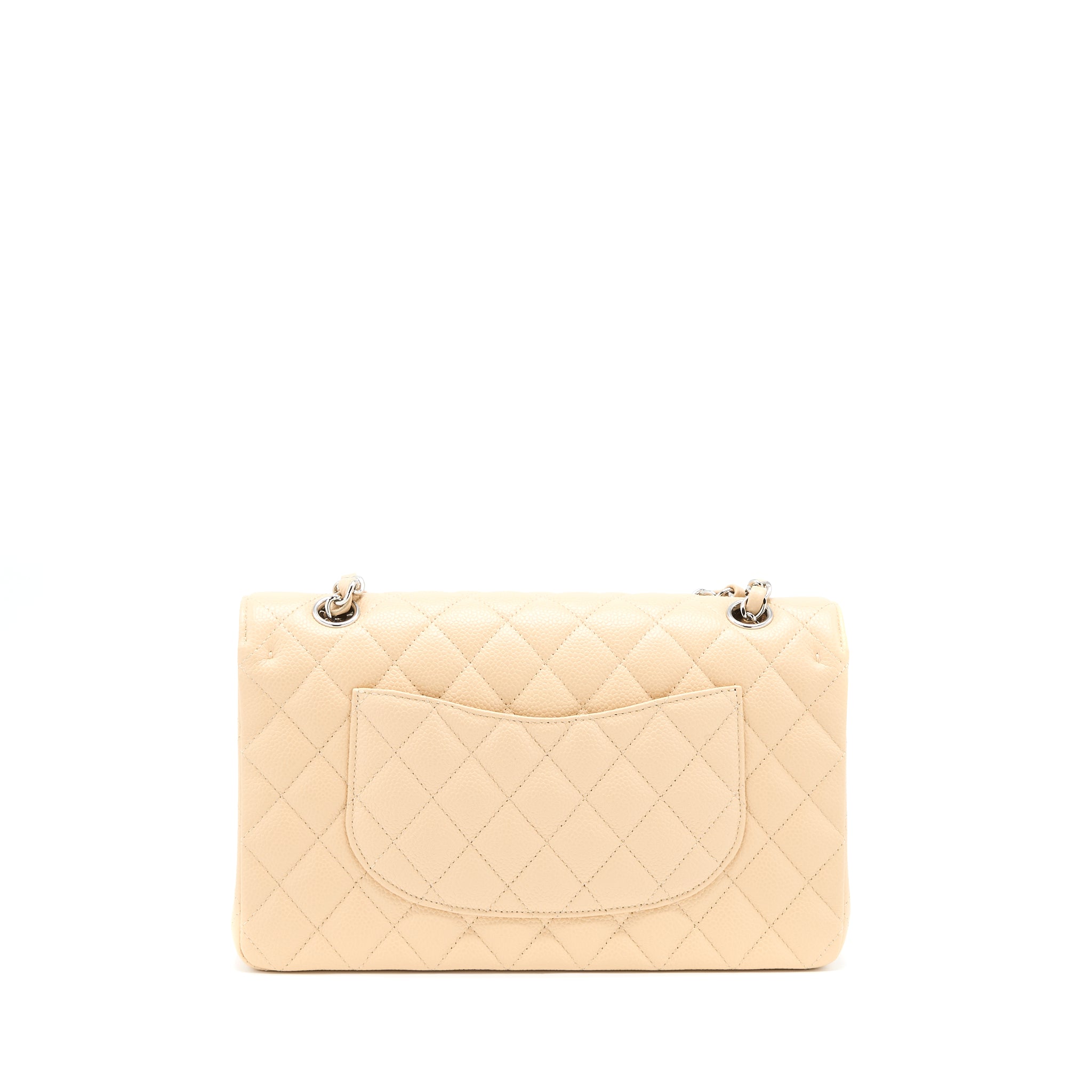 Chanel Classic Double Flap Bag Caviar Light Beige