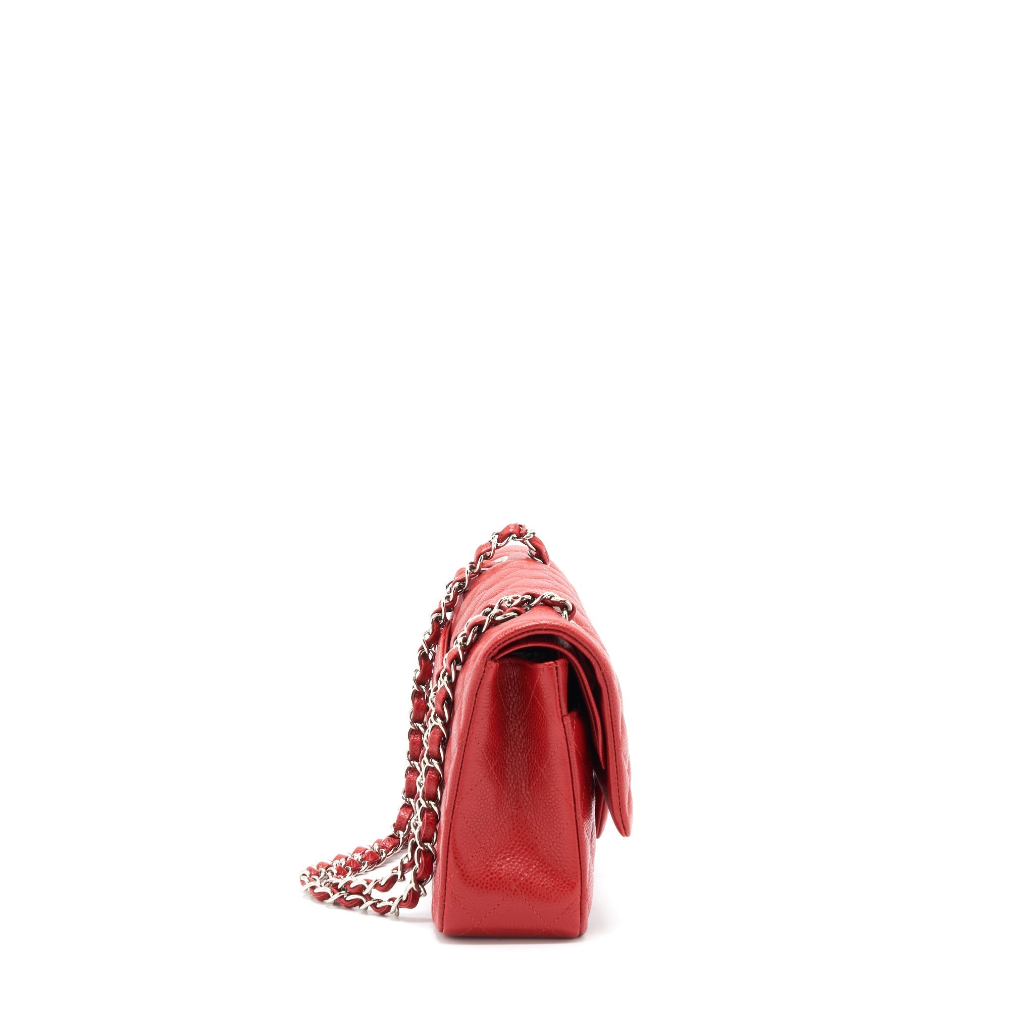 Chanel Classic Double Flap Bag Caviar Red