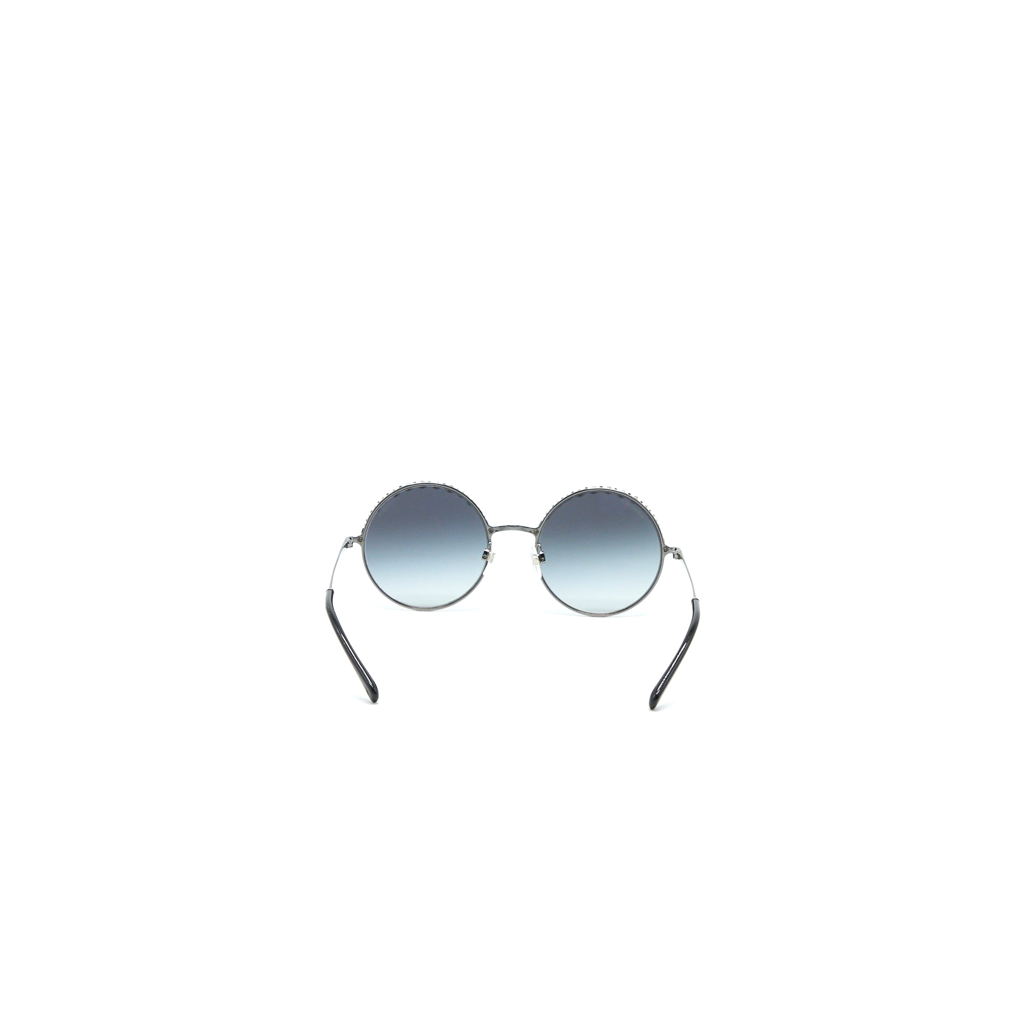 Chanel 4234H Round Sunglasses with Pearl Black