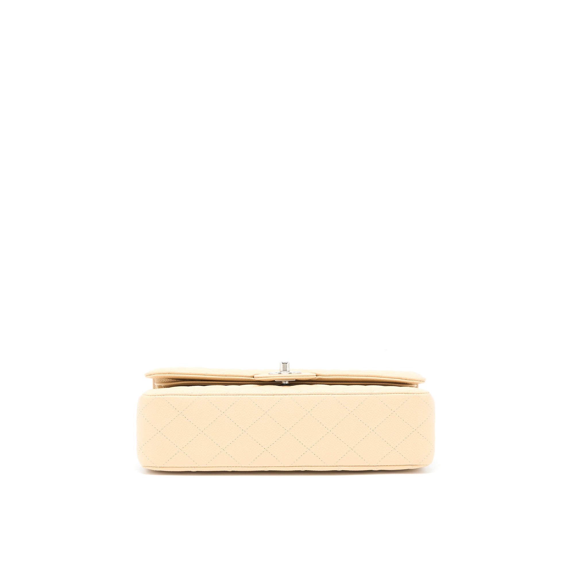 Chanel Classic Double Flap Bag Caviar Light Beige