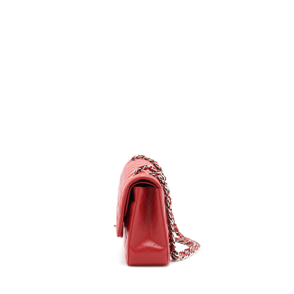 Chanel Classic Double Flap Bag Caviar Red