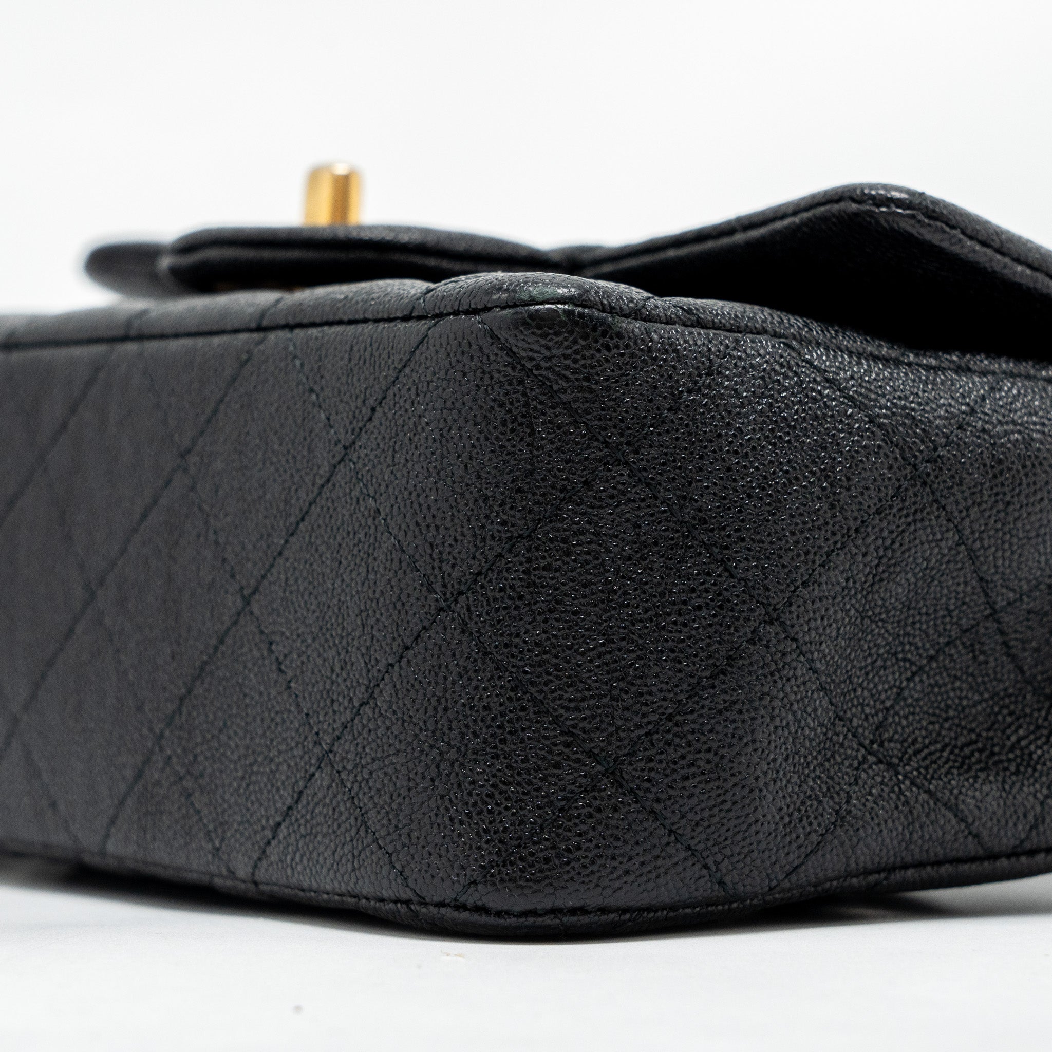 Chanel Top Handle Mini Rectangular Flap Bag Caviar BLACK