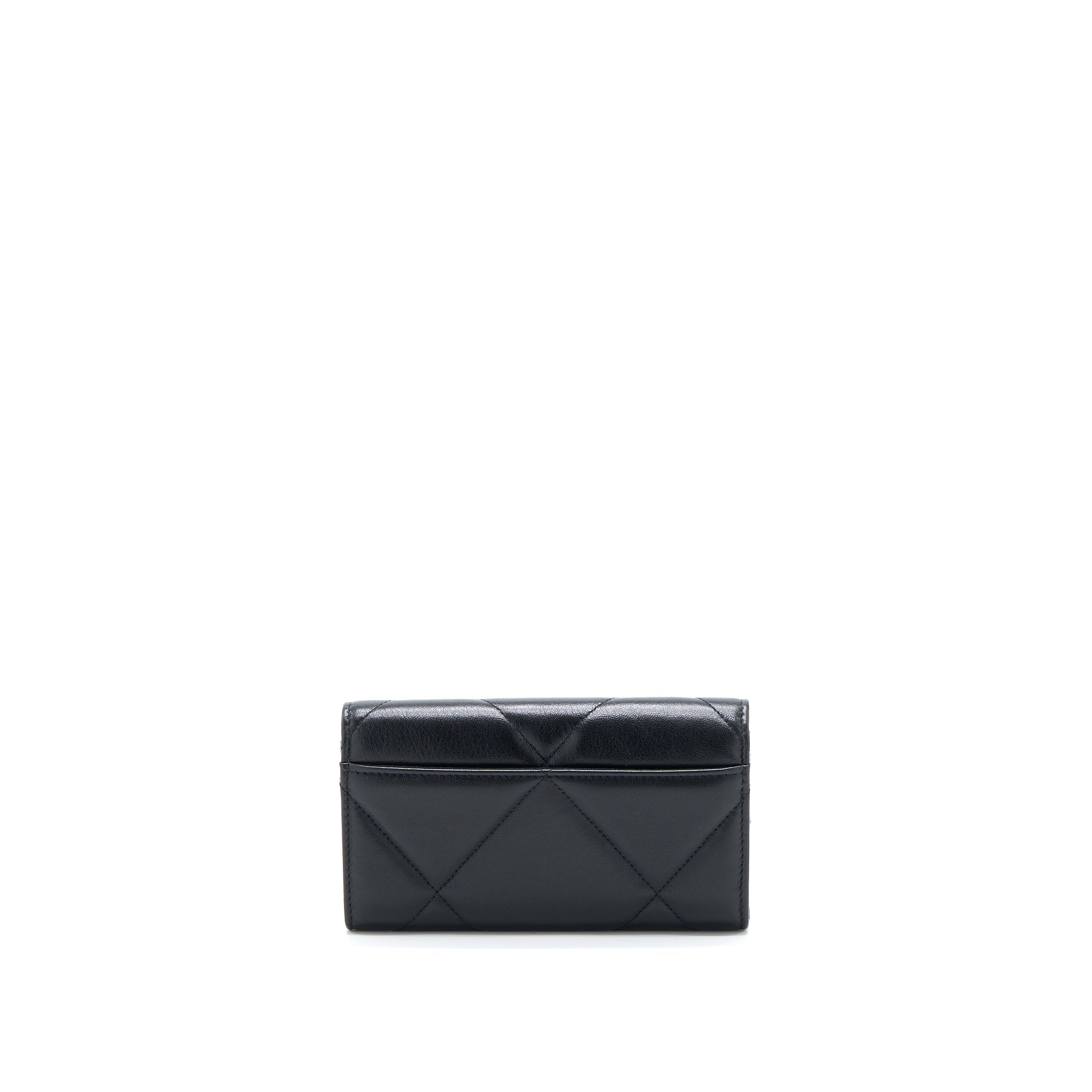 Chanel 19 Flap Wallet Lambskin Black
