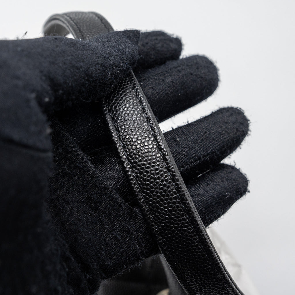 Chanel small coco handle caviar black L (Microchip)