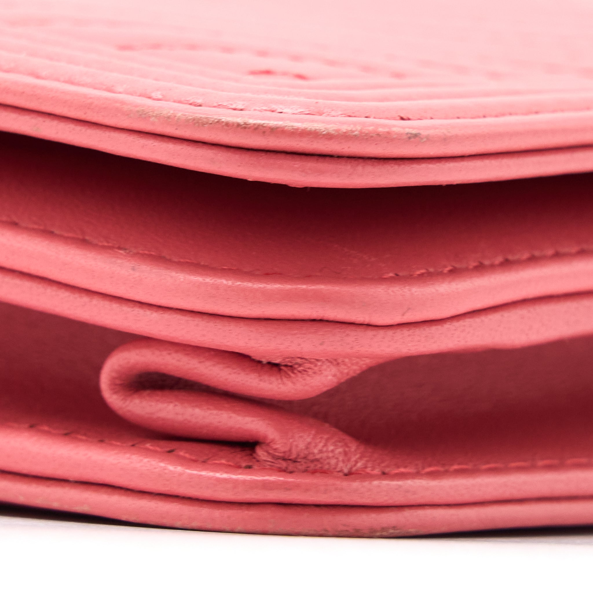 Chanel Boy Wallet On Chain Chevron Calfskin Pink L