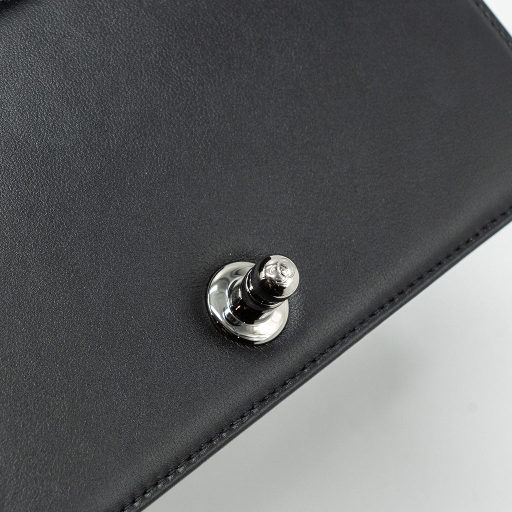 Chanel Small Boy Bag Calfskin Black  (microchip)
