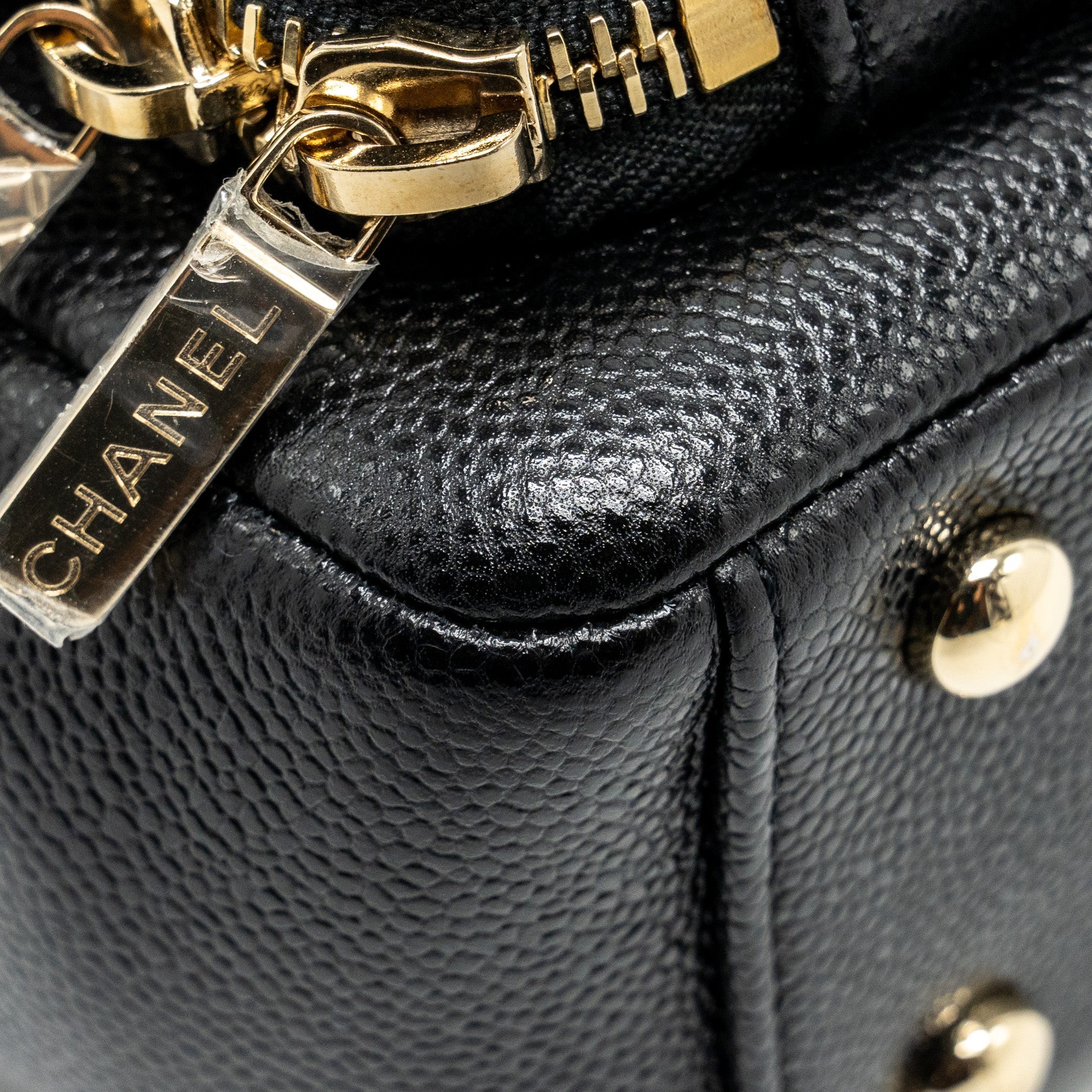 Chanel Small Business Affinity Caviar Black L