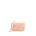 Chanel Seasonal Flap Bag Aged Calfskin Pink L