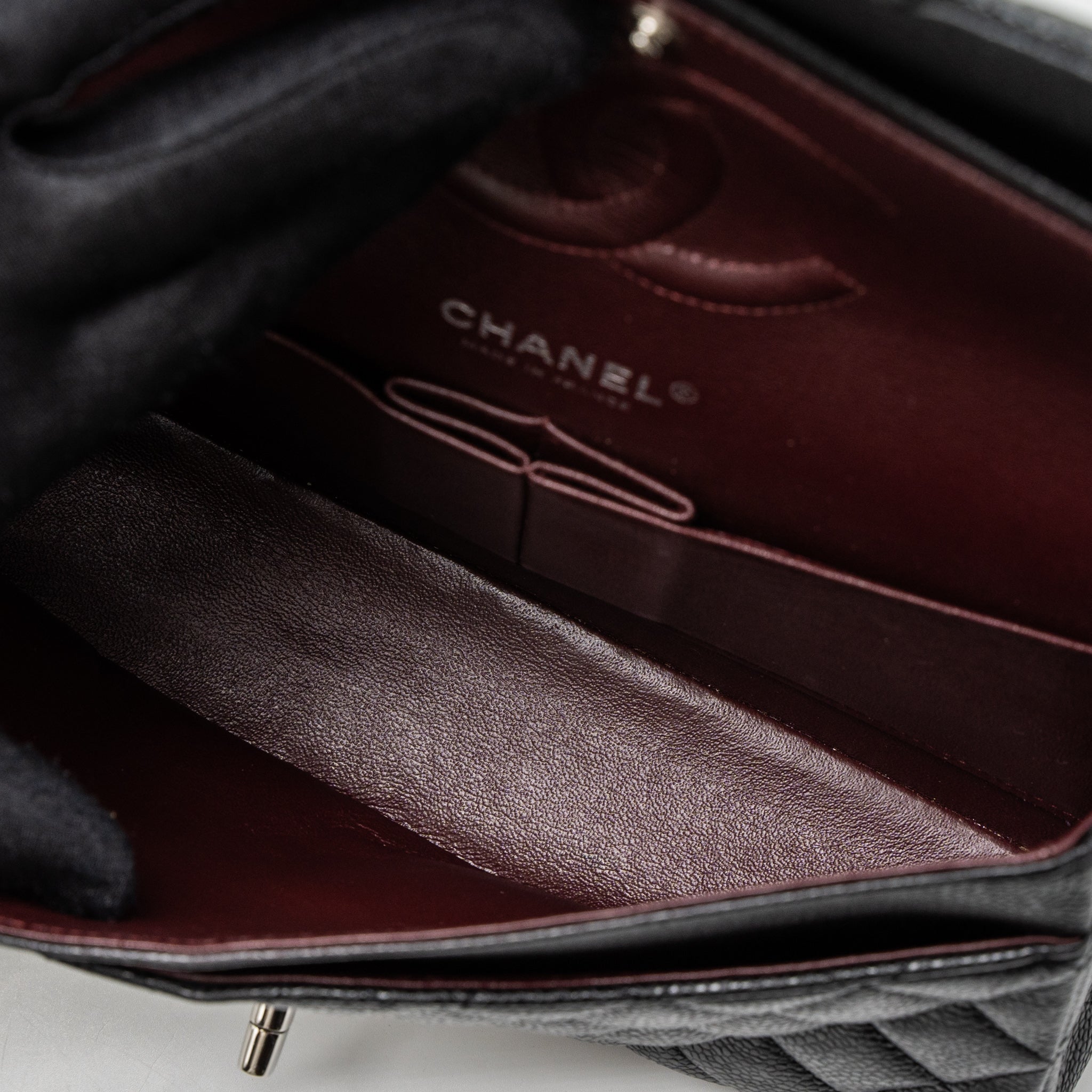 Chanel Medium Classic Double Flap Bag Caviar Black