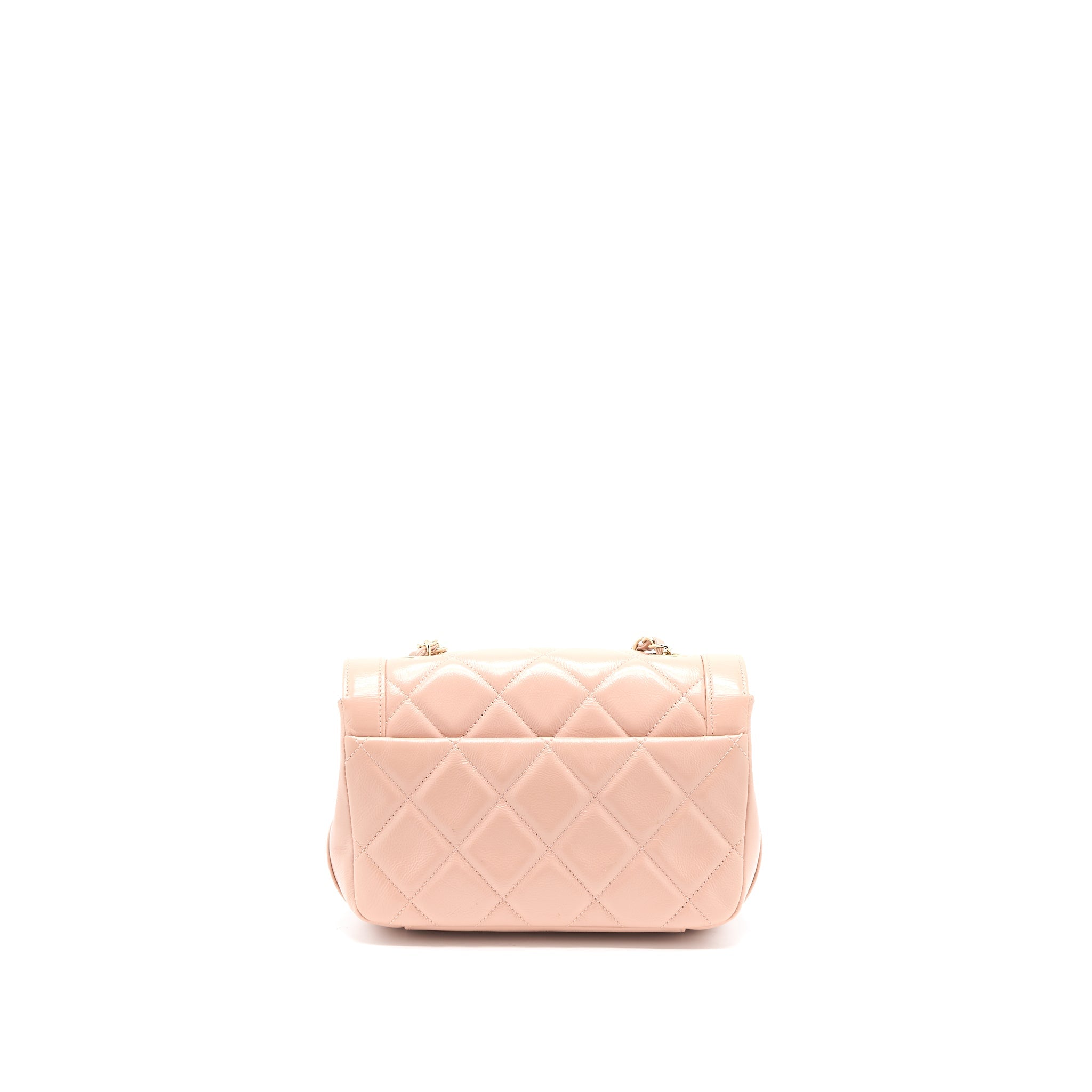 Chanel Seasonal Flap Bag Aged Calfskin Pink L