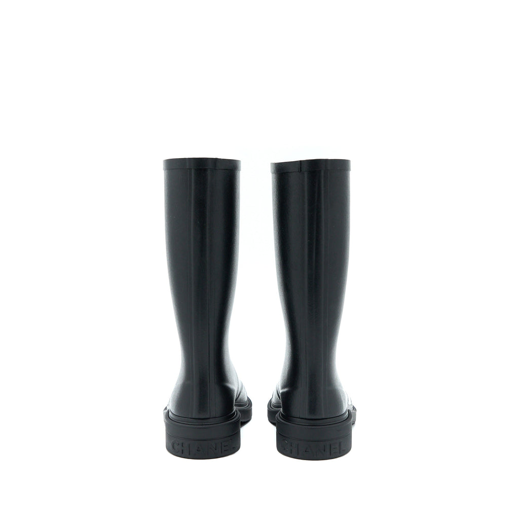 Chanel Size 39 Rubber Boost Black/White