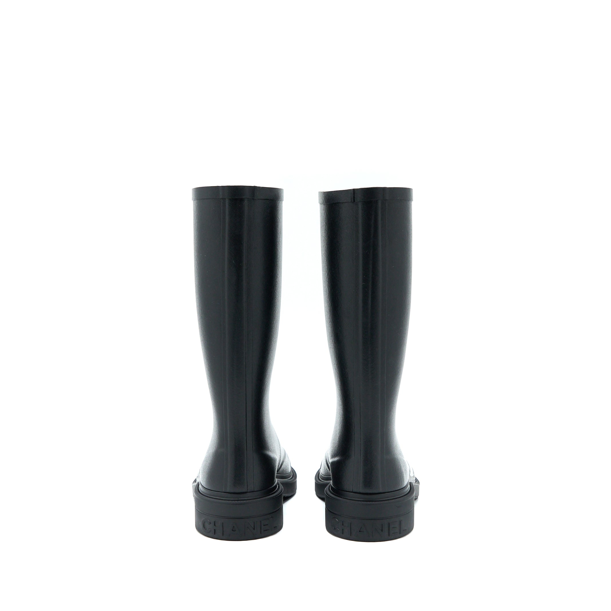 Chanel Size 39 Rubber Boost Black/White