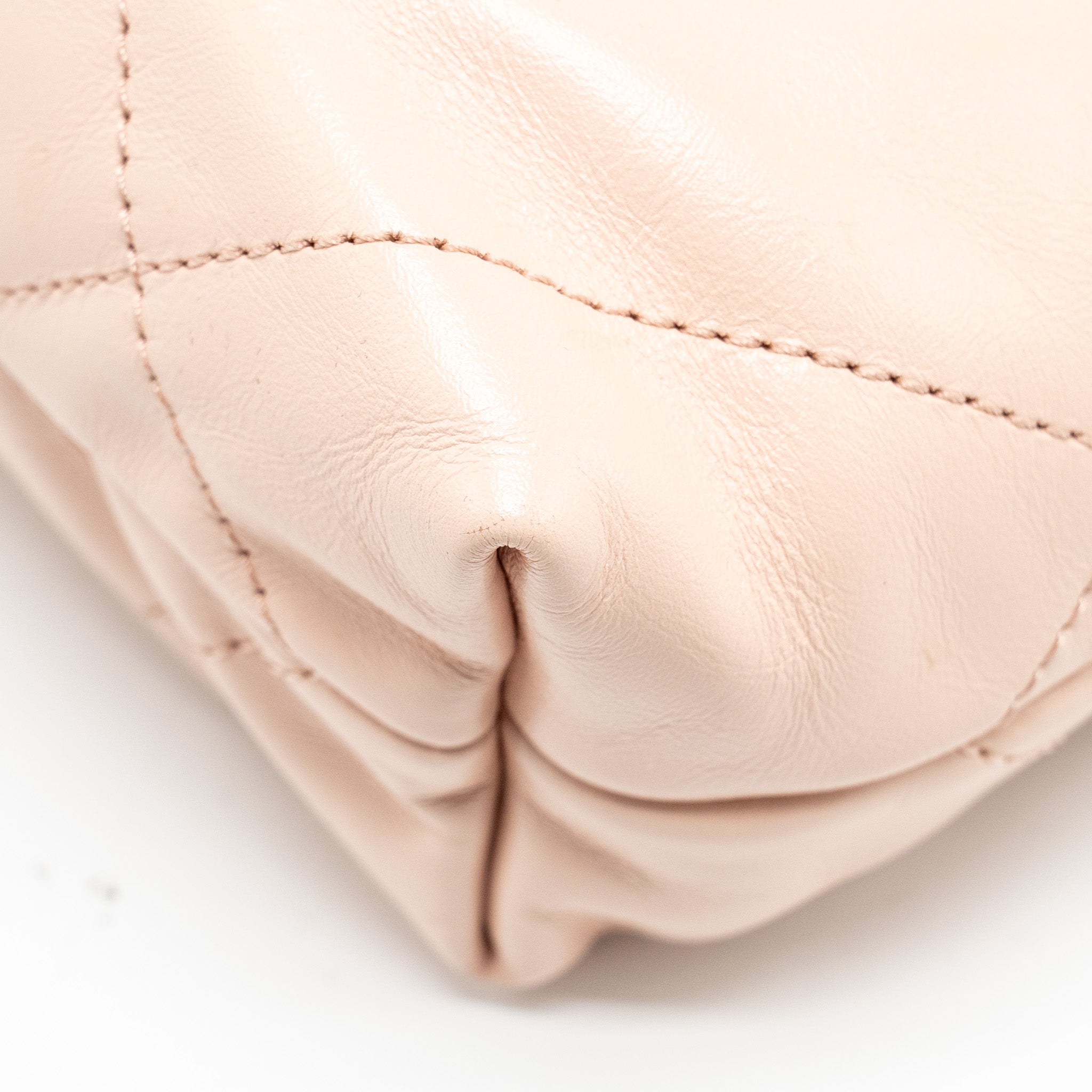 Chanel Mini 22 Bag Shiny Calfskin Pink  (microchip)