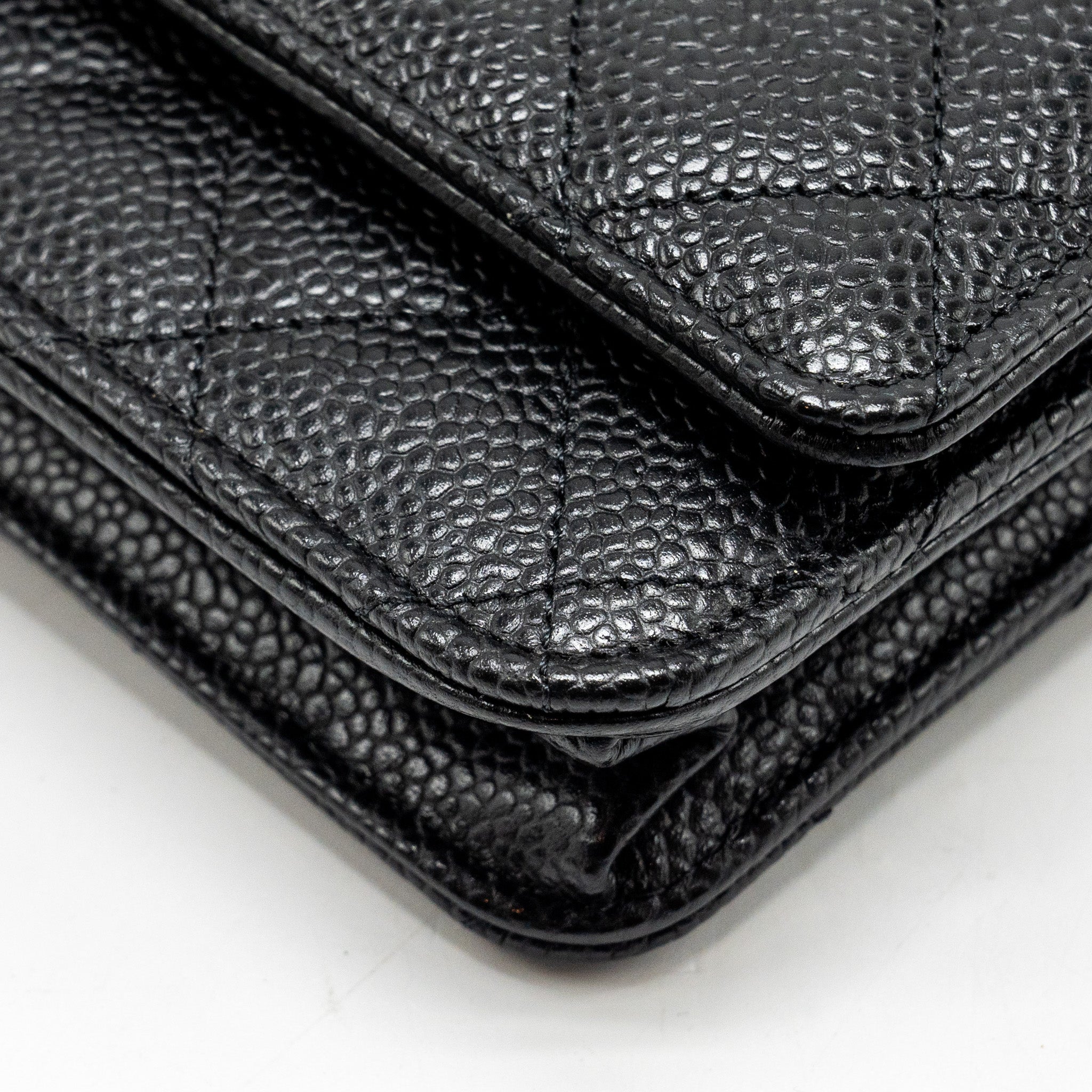 Chanel Classic Wallet on Chain Caviar Black  (Microchip)