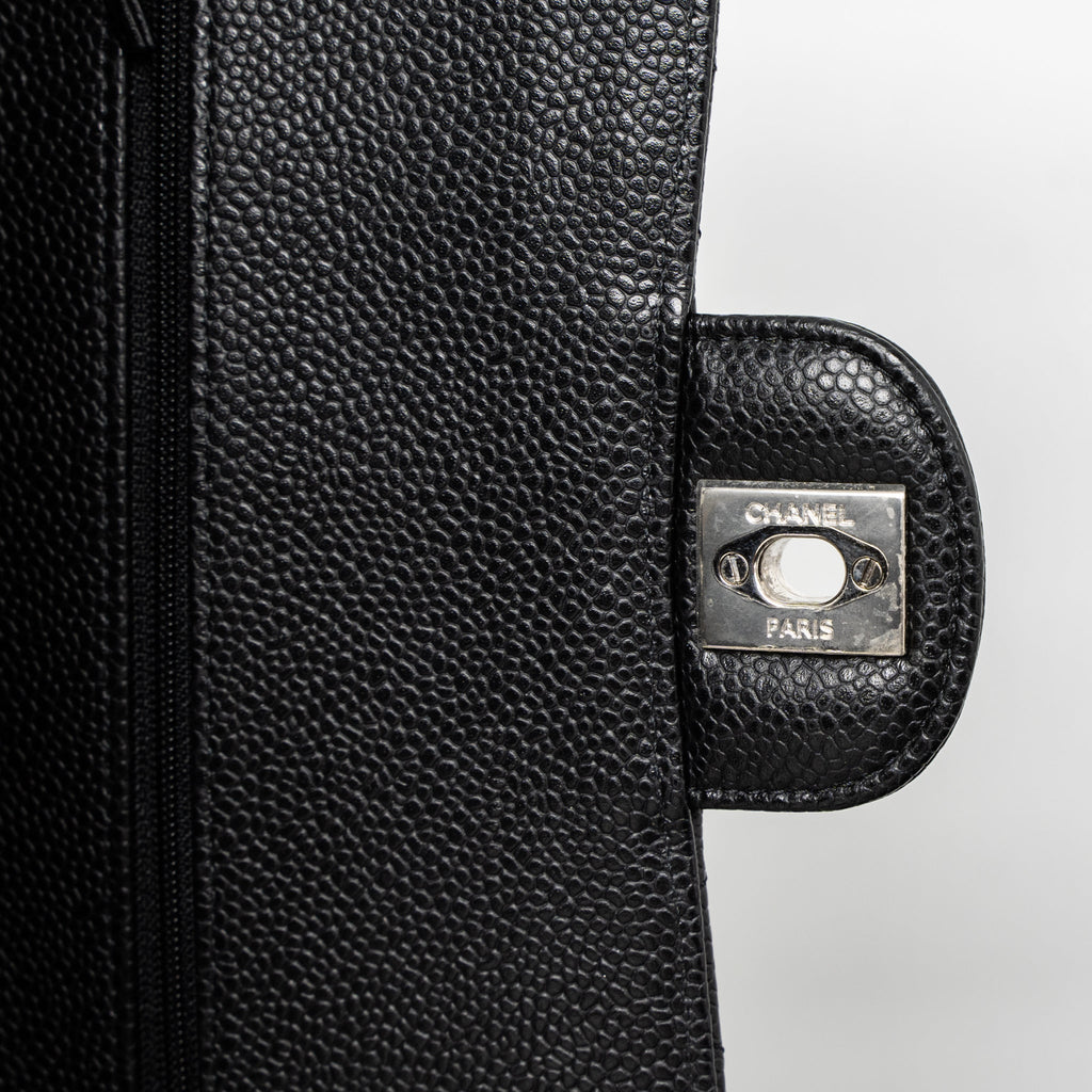 Chanel Medium Classic Double Flap Bag Caviar Black