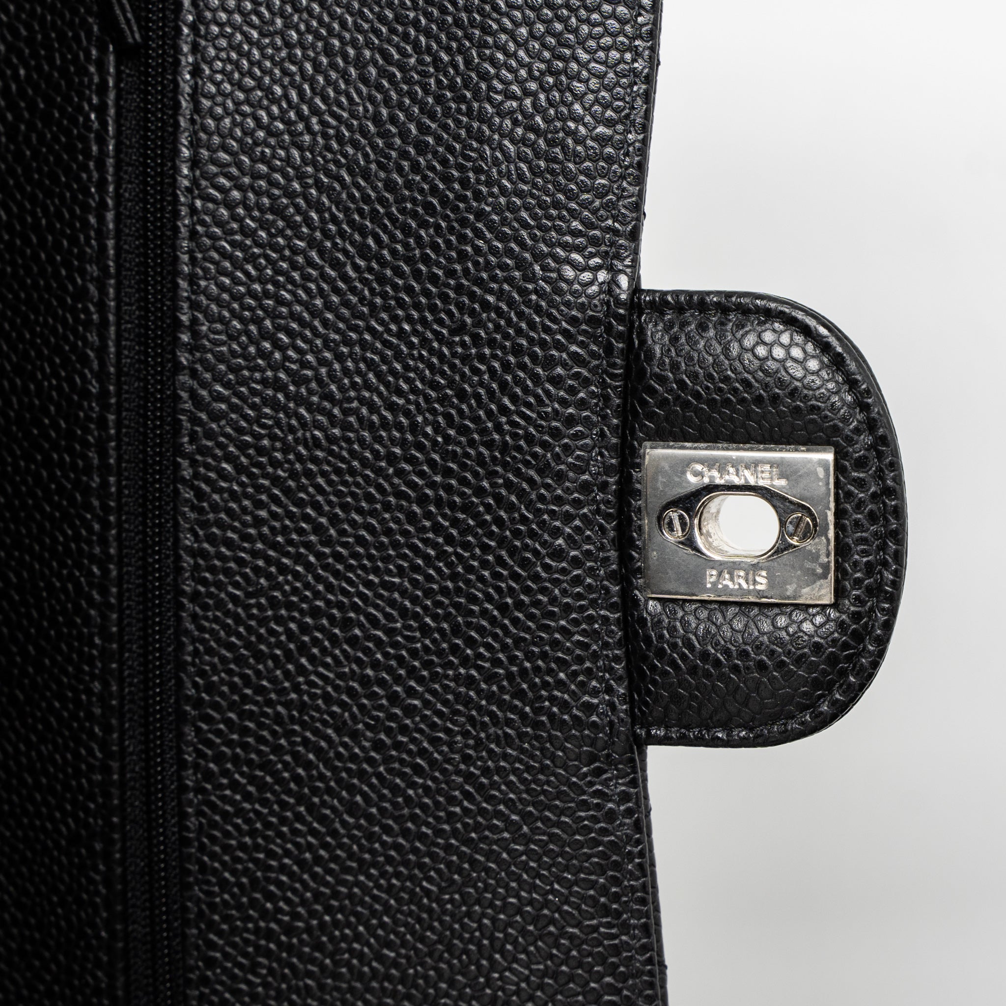 Chanel Medium Classic Double Flap Bag Caviar Black