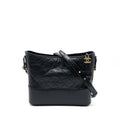 Chanel Large Gabrielle Hobo Bag Aged Calfskin Black Multicolour Hardware