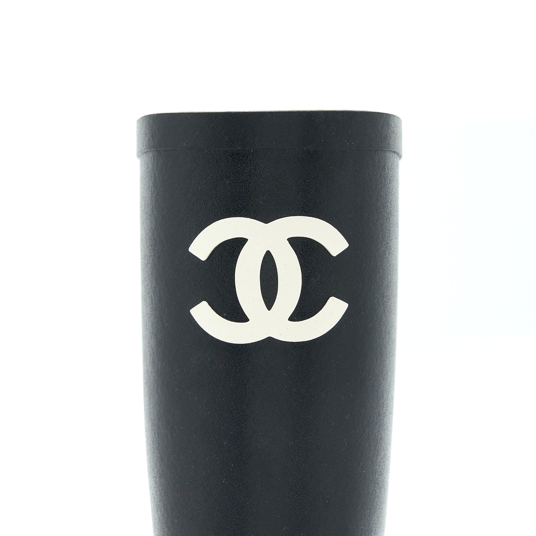 Chanel Size 39 Rubber Boost Black/White