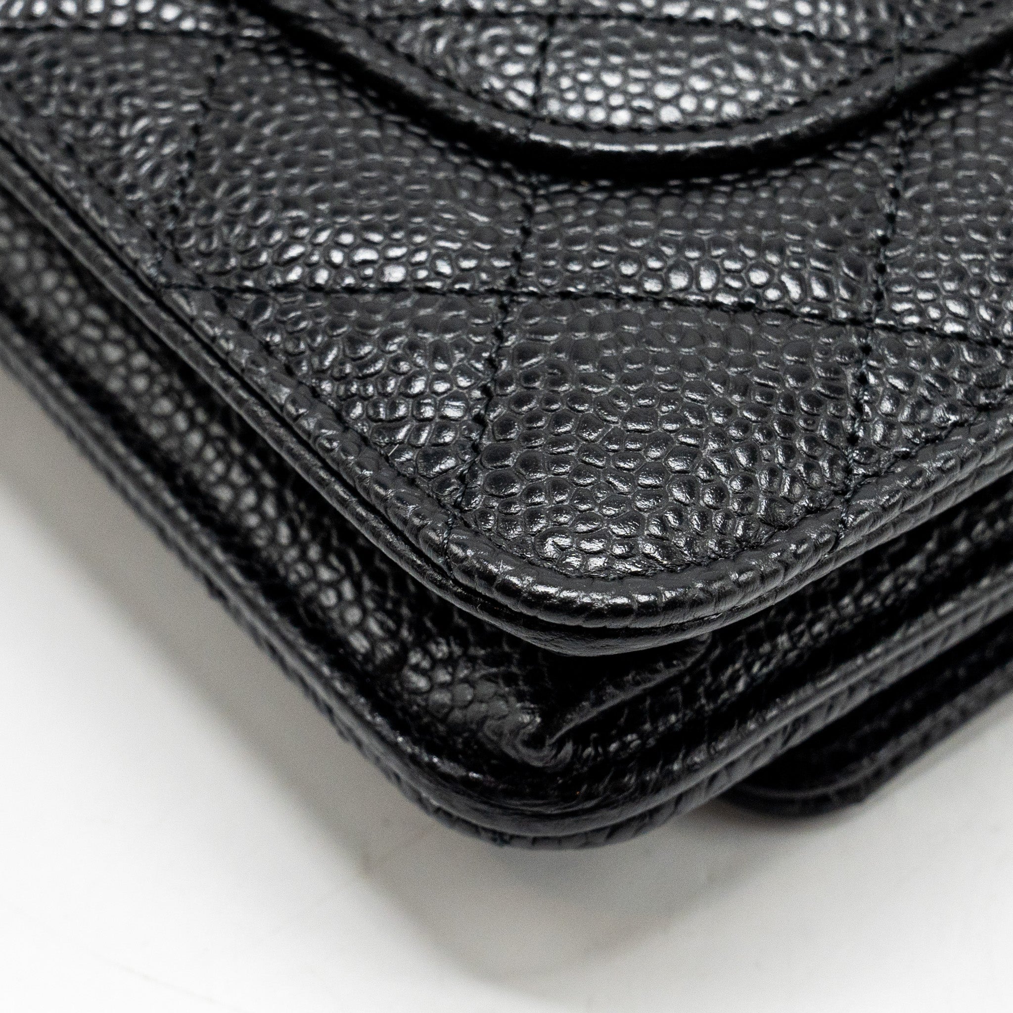 Chanel Classic Wallet on Chain Caviar Black  (Microchip)