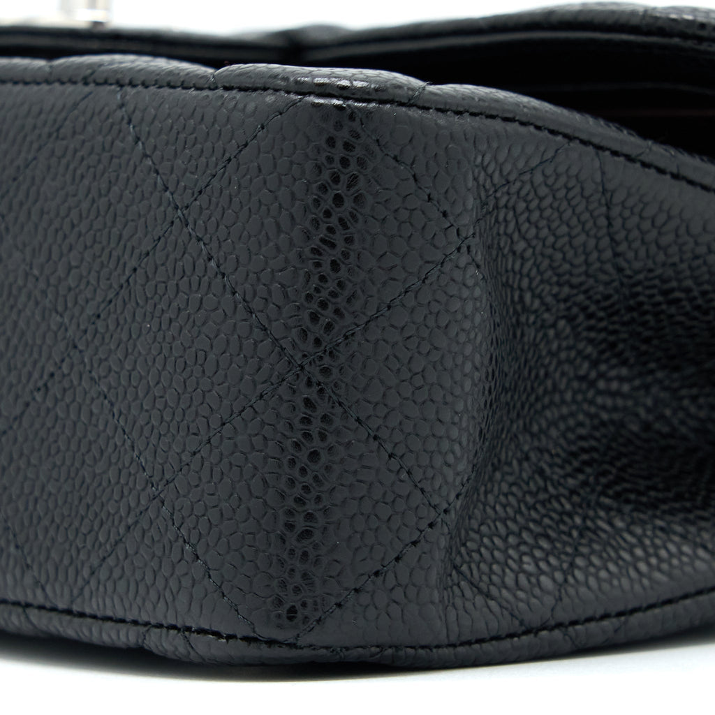 Chanel Small Classic Flap Bag Caviar Black (Microchip)