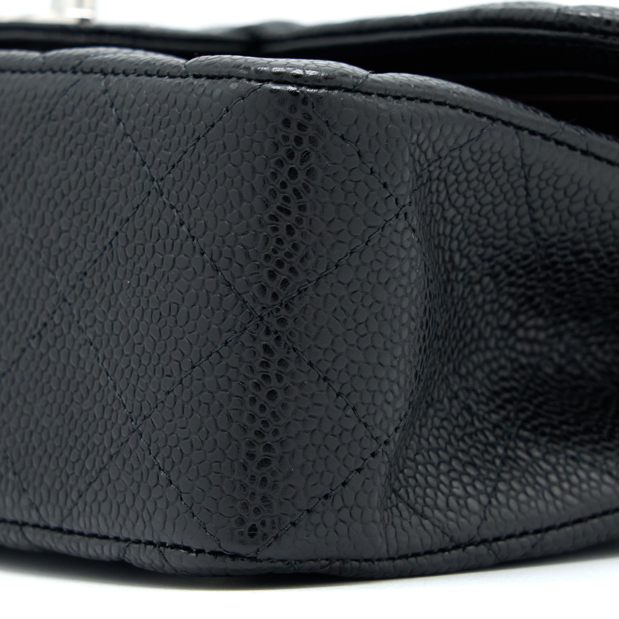 Chanel Small Classic Flap Bag Caviar Black (Microchip)