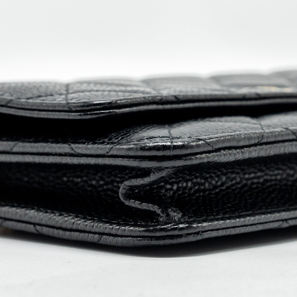 Chanel Classic Wallet On Chain Caviar Black