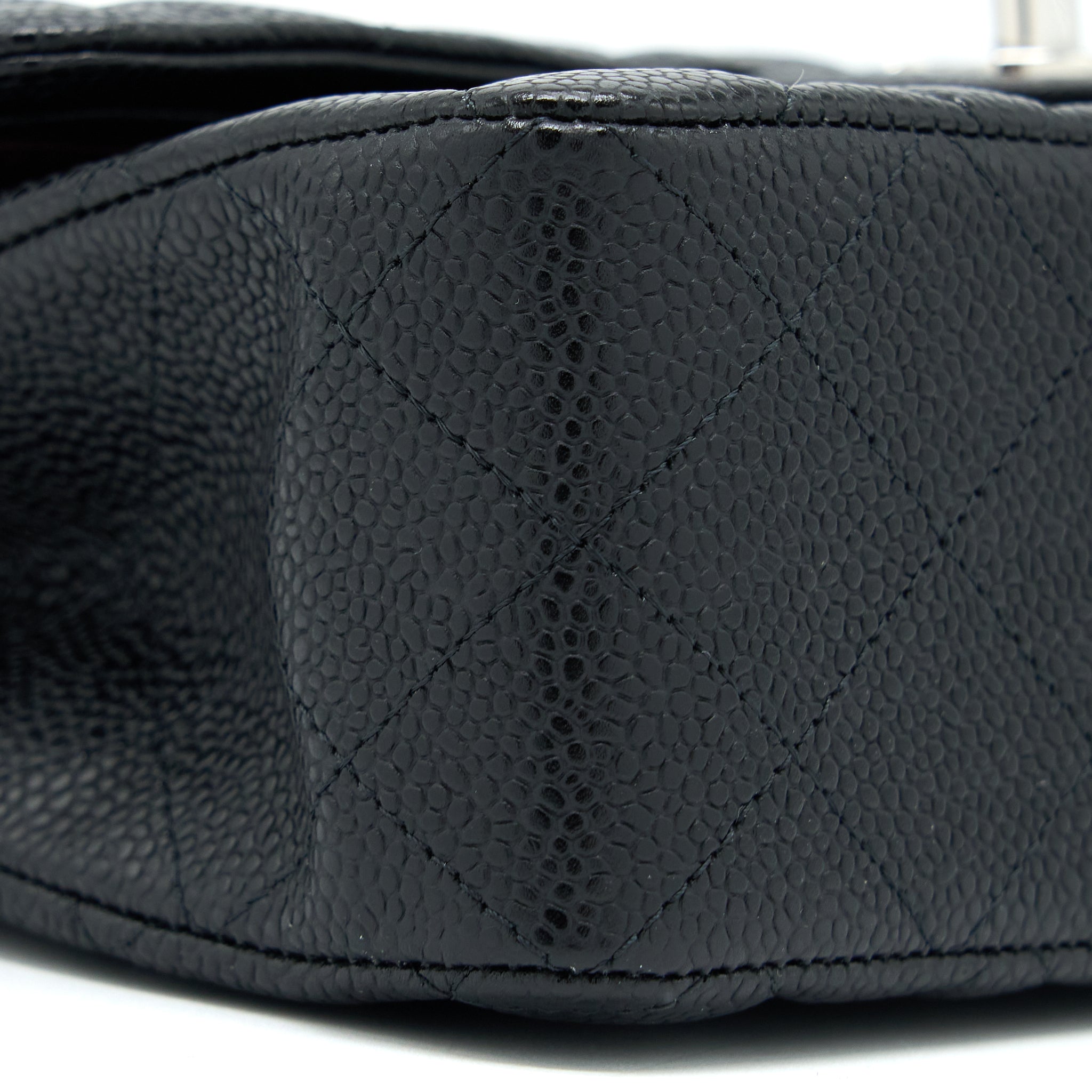 Chanel Small Classic Flap Bag Caviar Black (Microchip)