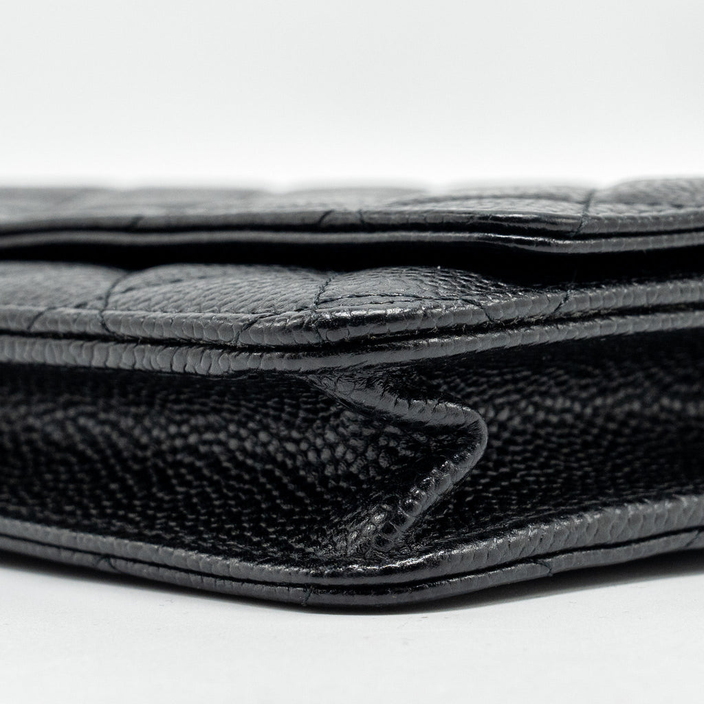 Chanel Classic Wallet On Chain Caviar Black