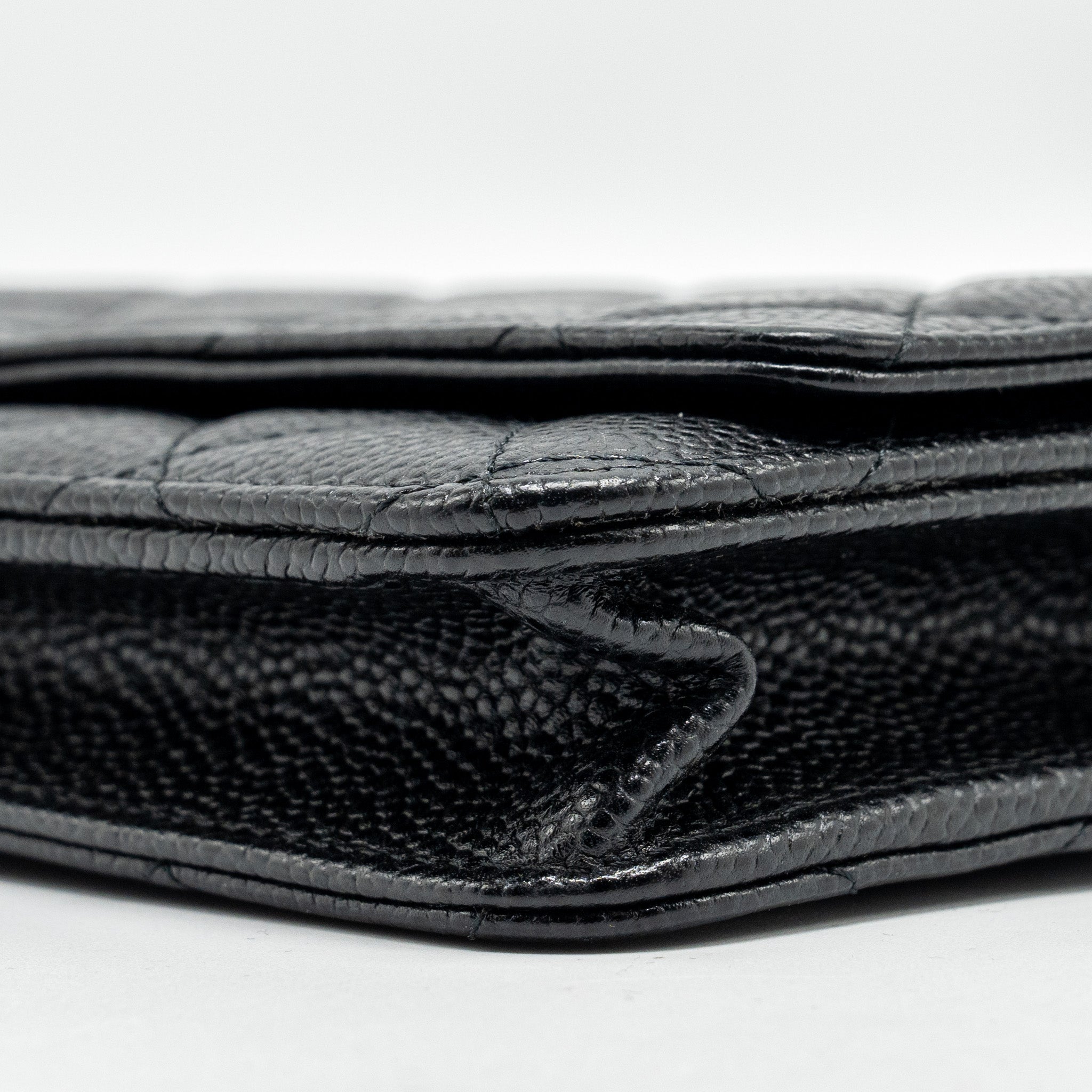 Chanel Classic Wallet On Chain Caviar Black
