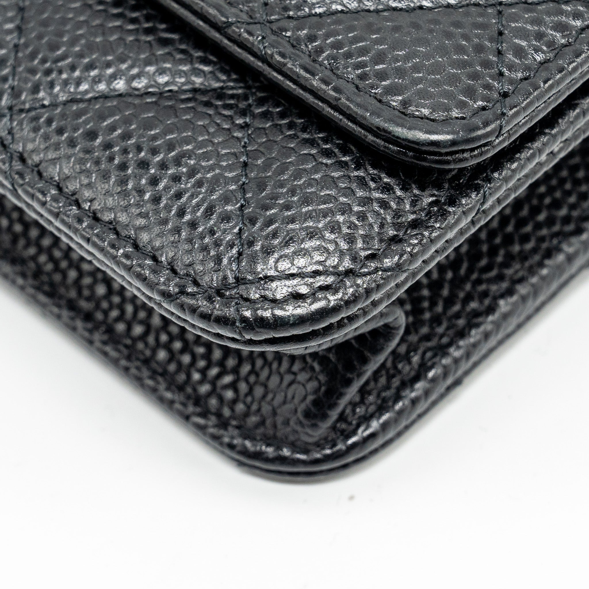 Chanel Classic Wallet On Chain Caviar Black