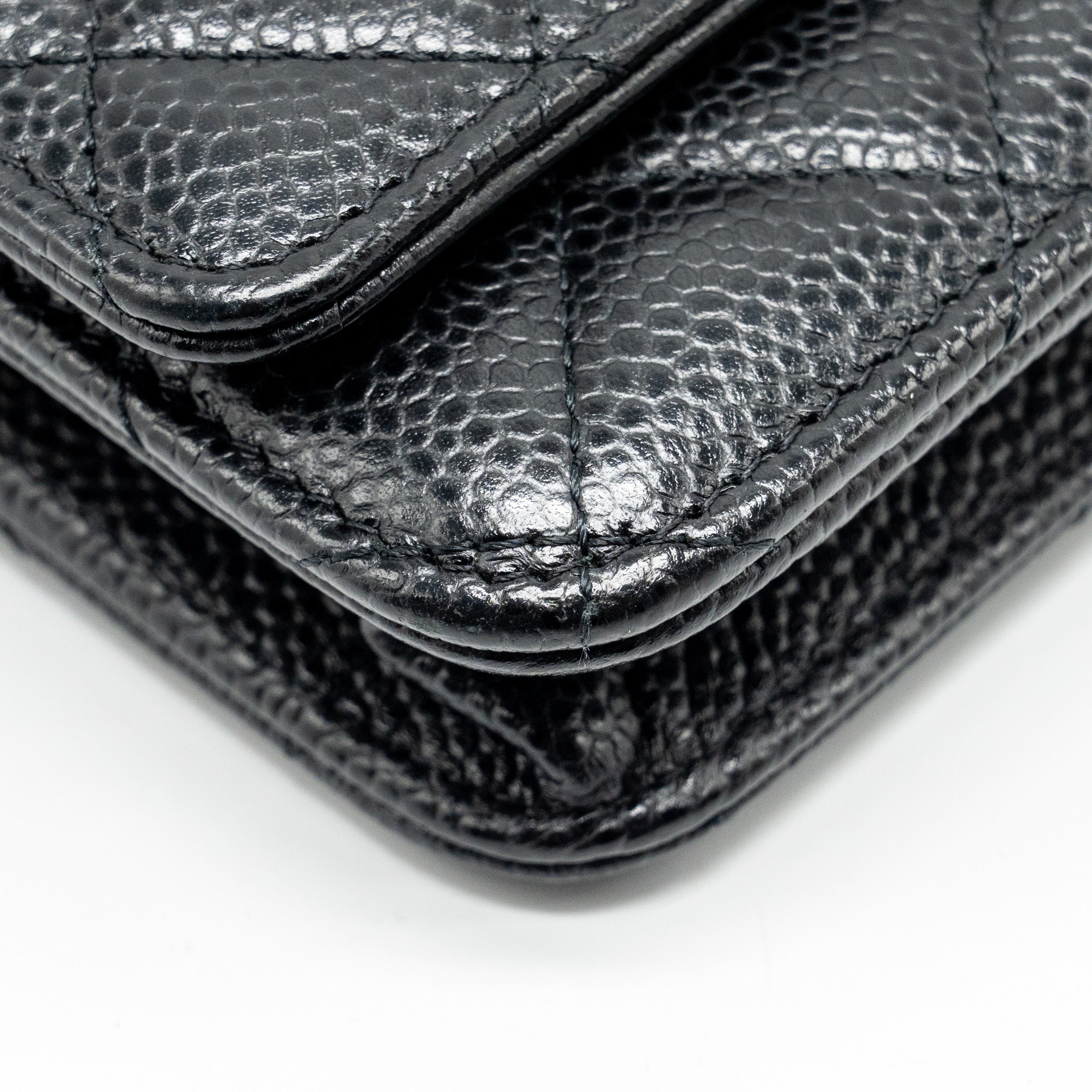 Chanel Classic Wallet On Chain Caviar Black