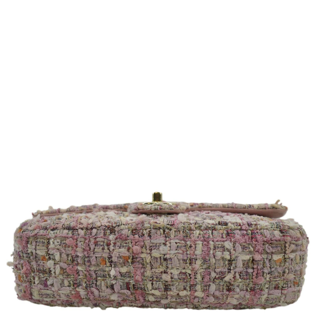 CHANEL Pearl Mini Quilted Leather Top Handle Shoulder Bag Multicolor
