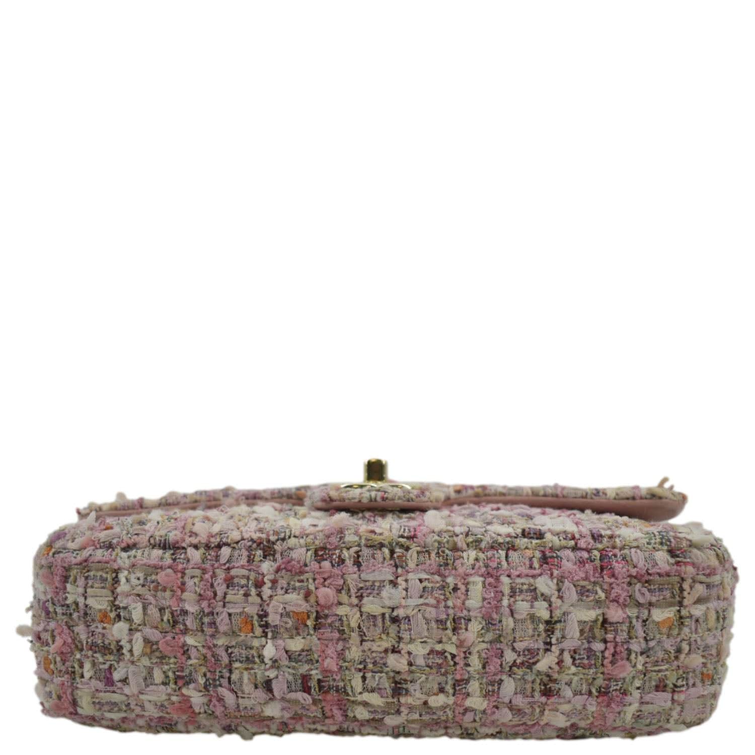 CHANEL Pearl Mini Quilted Leather Top Handle Shoulder Bag Multicolor