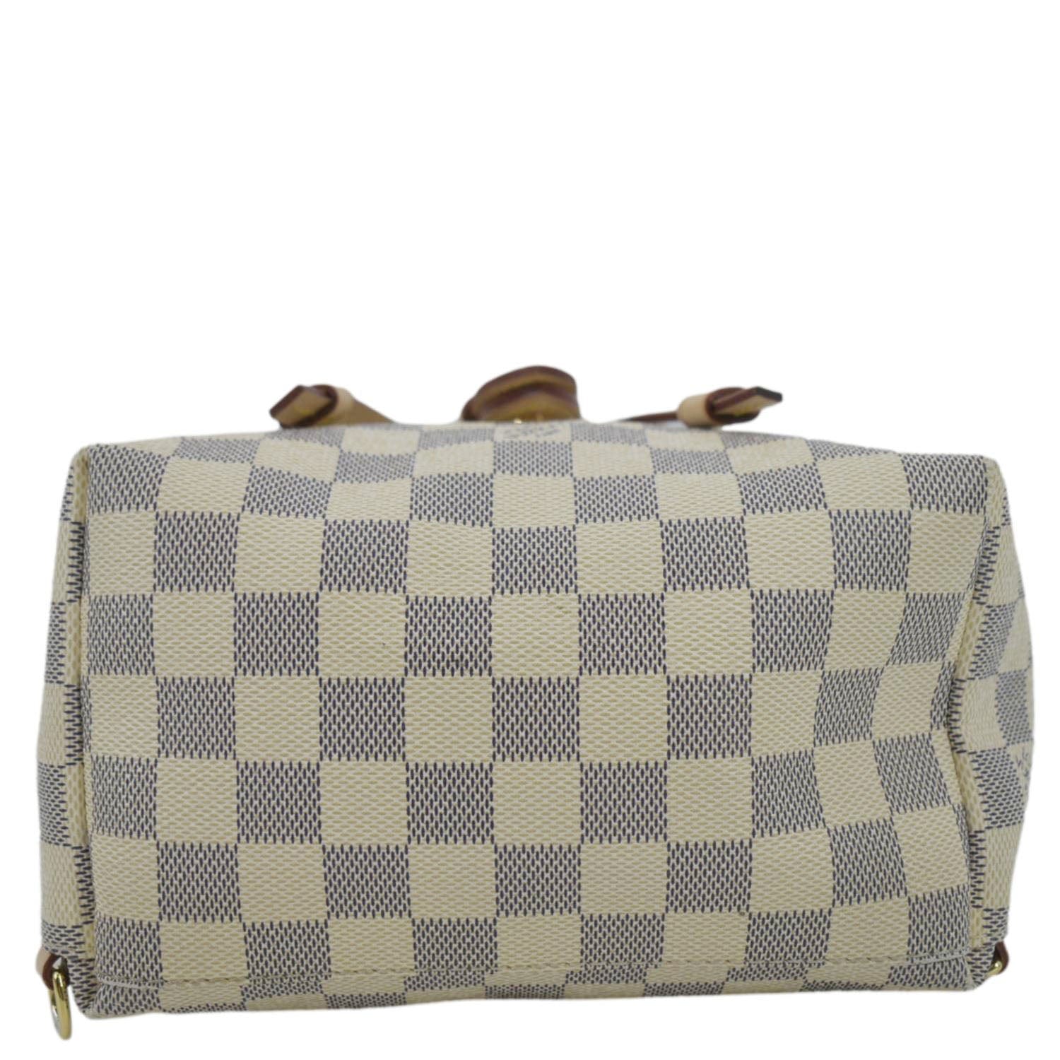 LOUIS VUITTON Sperone BB Damier Azur Backpack Bag White