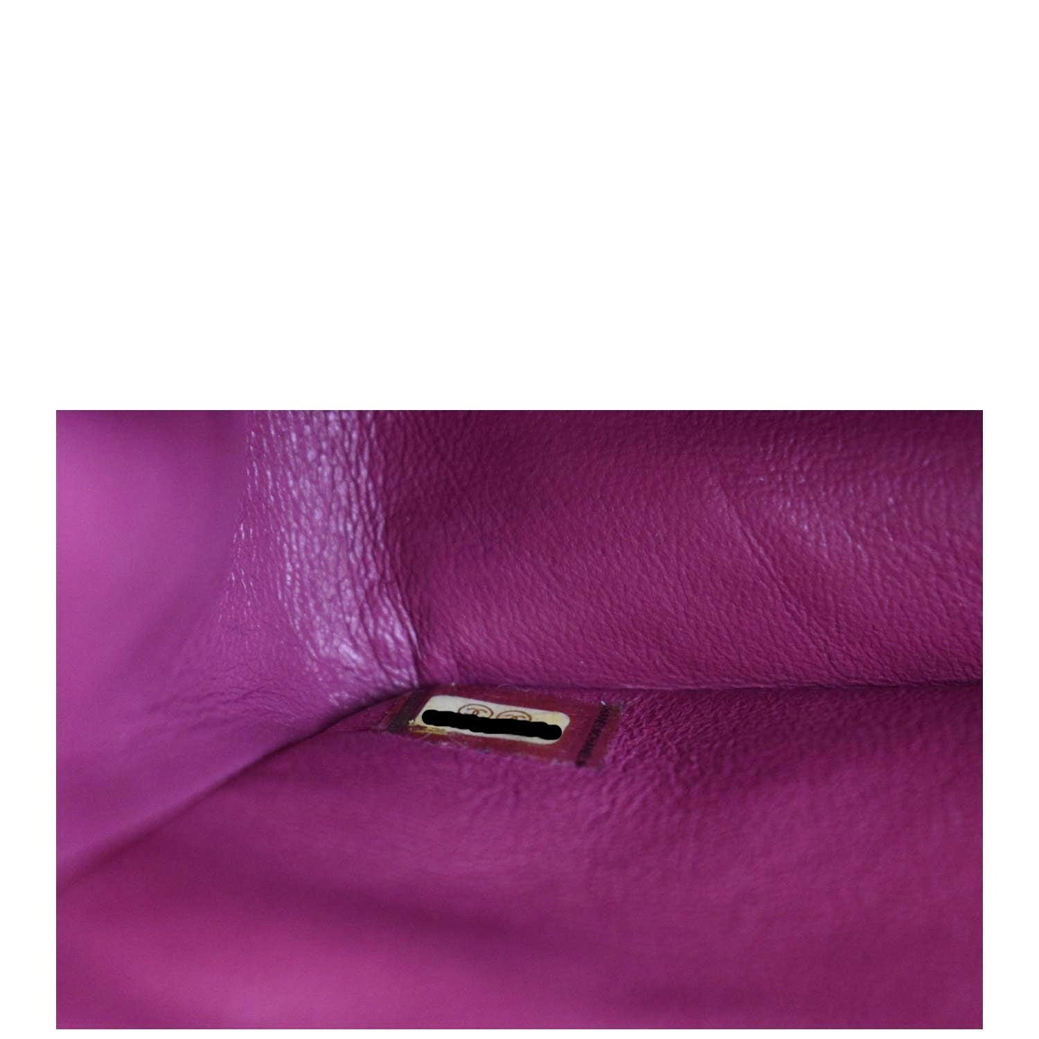 CHANEL Classic Double Flap Medium Quilted Patent Leather Shoulder Bag Light Pink