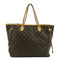 LOUIS VUITTON Neverfull GM Monogram Canvas Tote Bag Brown