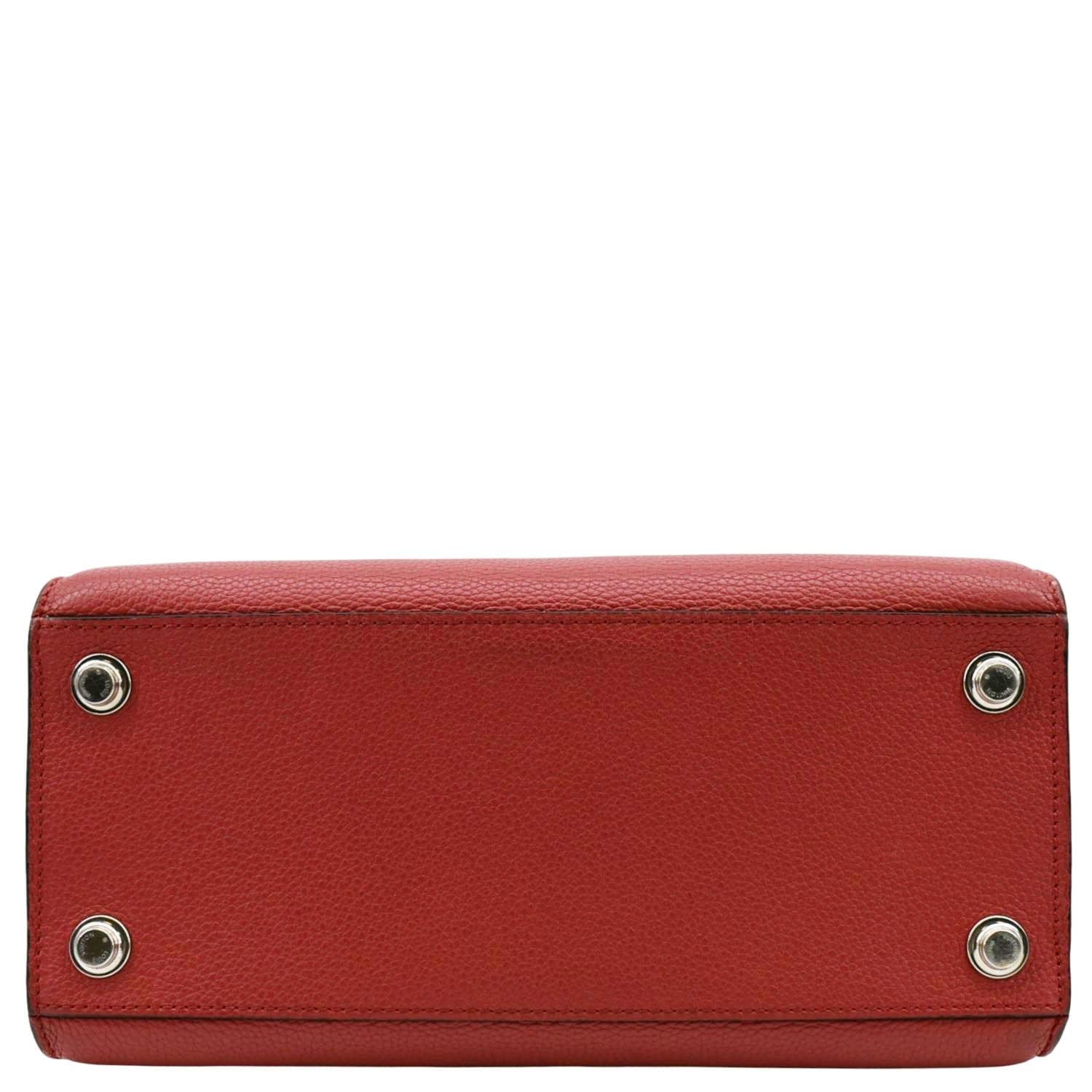 LOUIS VUITTON City Steamer PM Leather Tote Bag Red