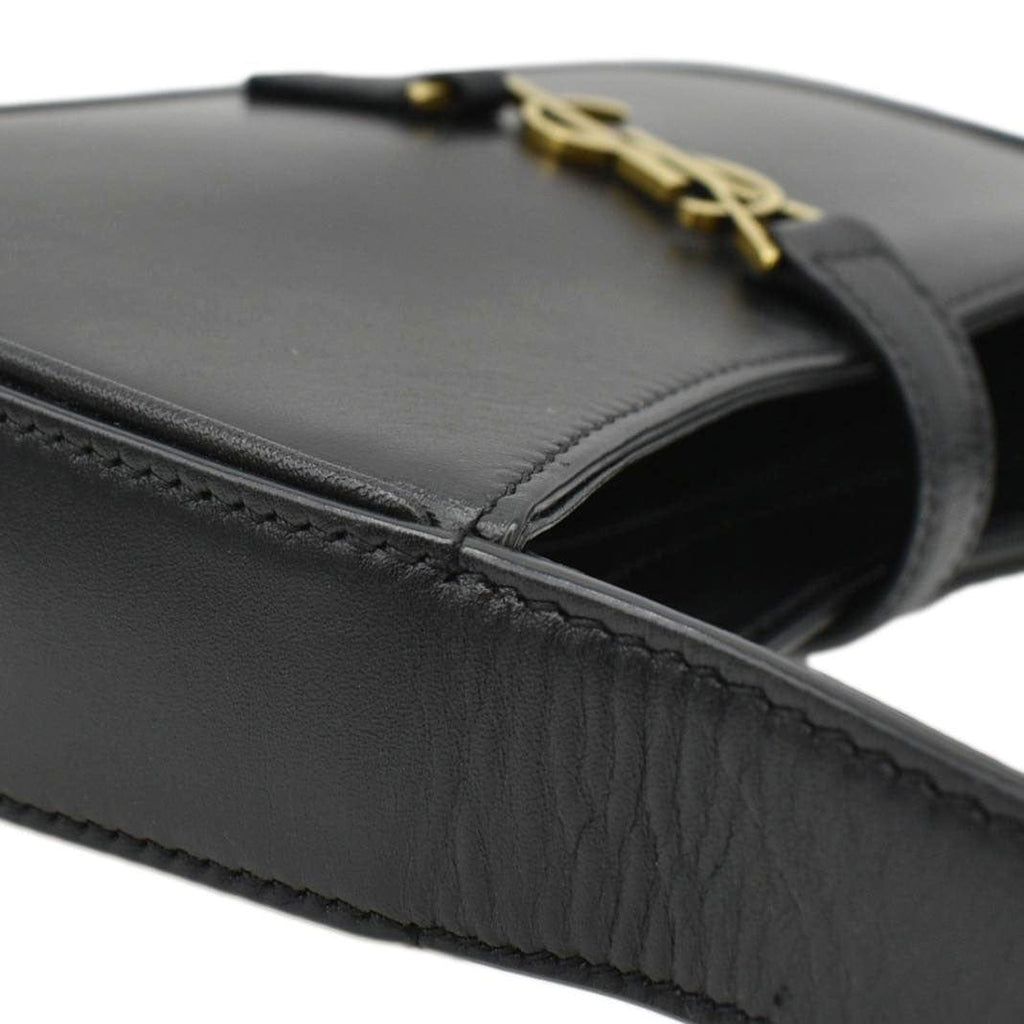 YVES SAINT LAURENT Le 5 A 7 Mini Leather Shoulder Bag Black