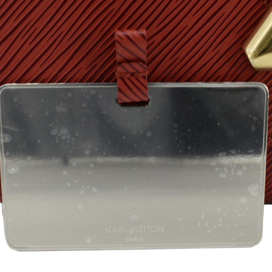 LOUIS VUITTON Twist MM Epi Leather Chain Shoulder Bag Red