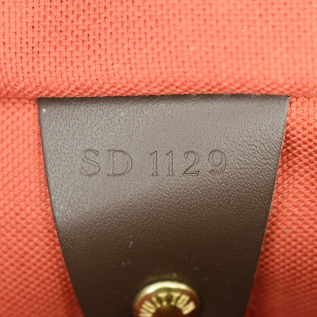 LOUIS VUITTON Speedy 25 Bandouliere Damier Ebene Shoulder Bag Brown