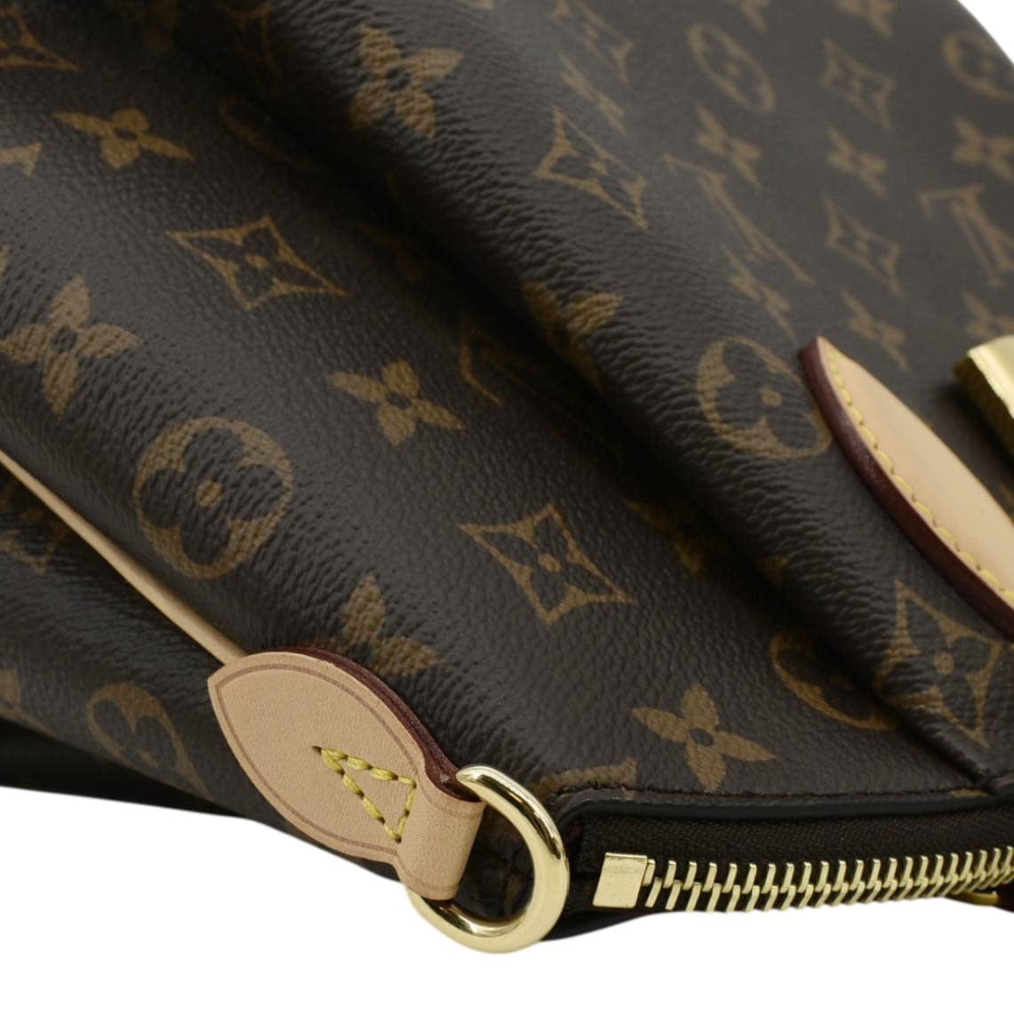 LOUIS VUITTON Rivoli PM Monogram Canvas Shoulder Bag Brown