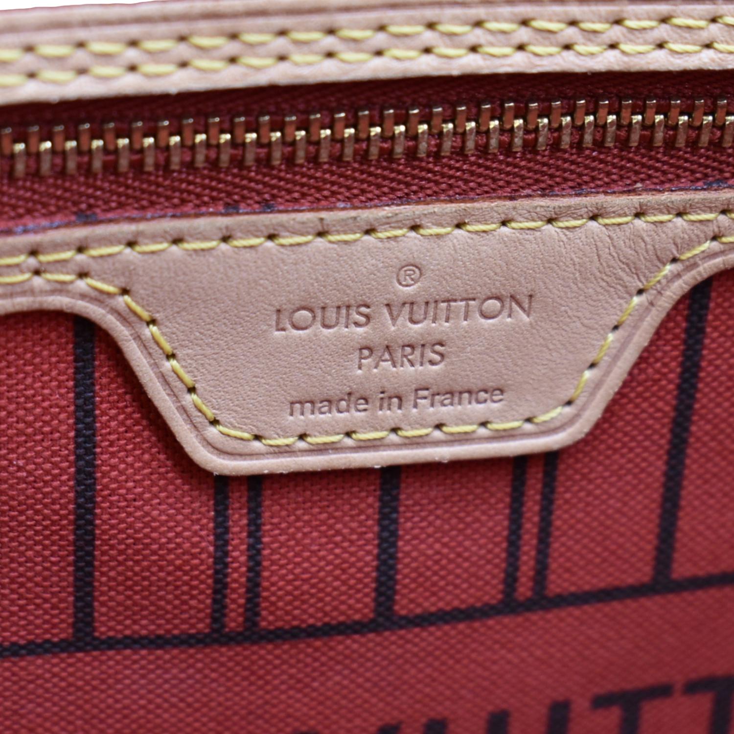 LOUIS VUITTON Neverfull MM Monogram Canvas Tote Bag Brown
